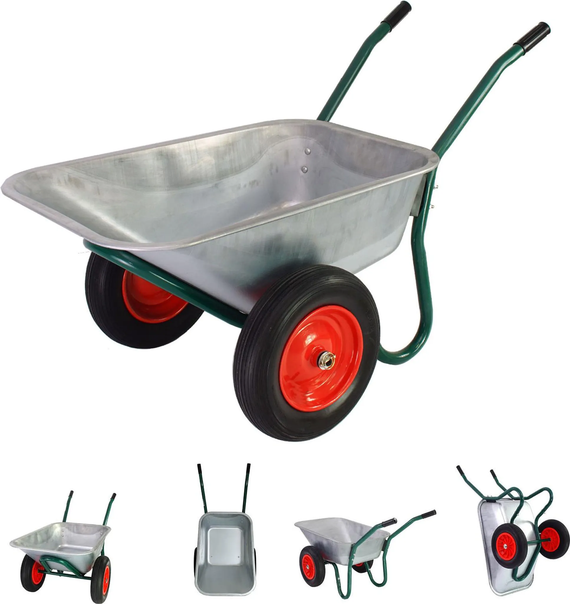 GARDEBRUK® Schubkarre 80 L – Verzinkt, Stabil, 8 Produktbild-Vorschau 4