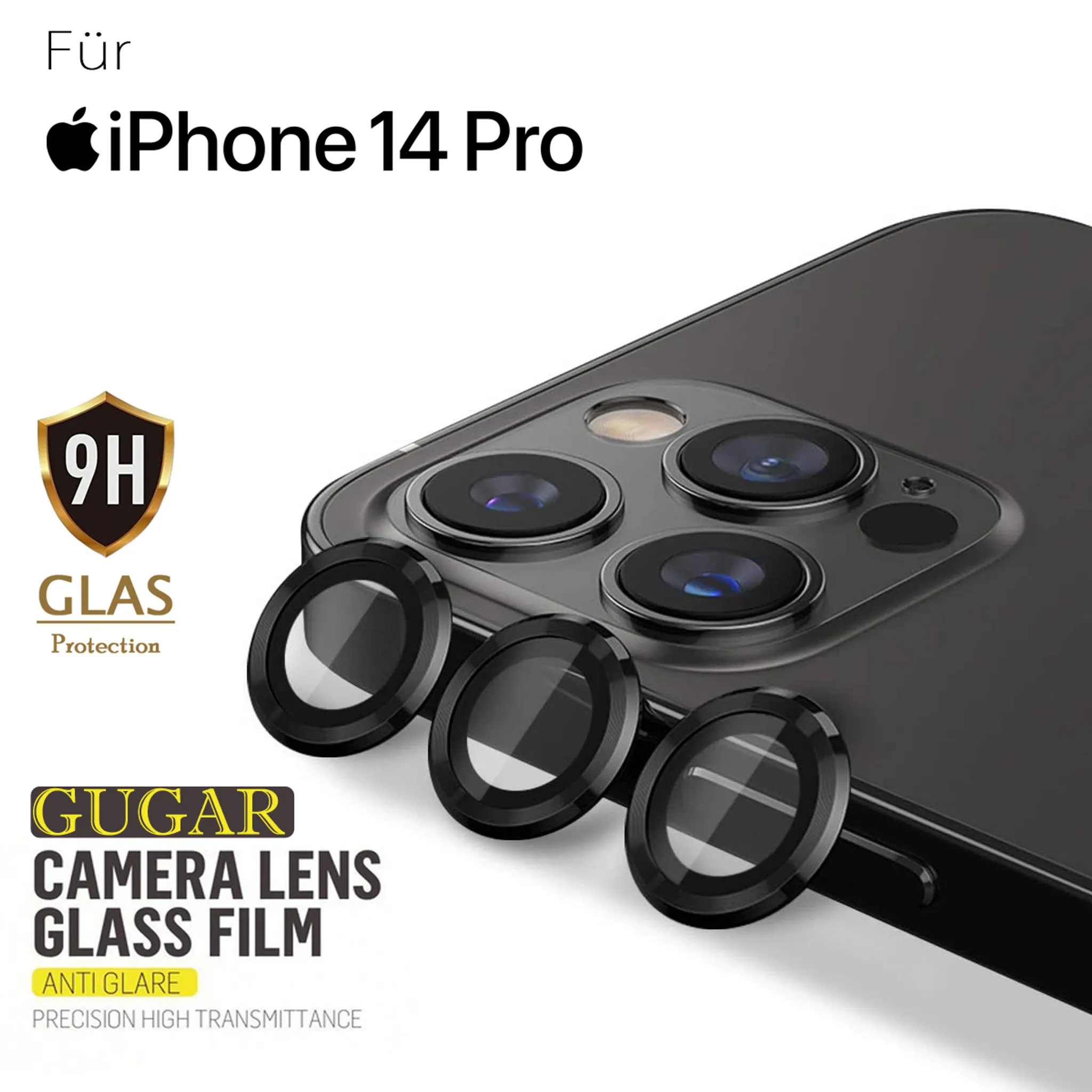 Für Apple iPhone 14 Pro / 14 Pro Max 9H Back Kamera Schutz Hart