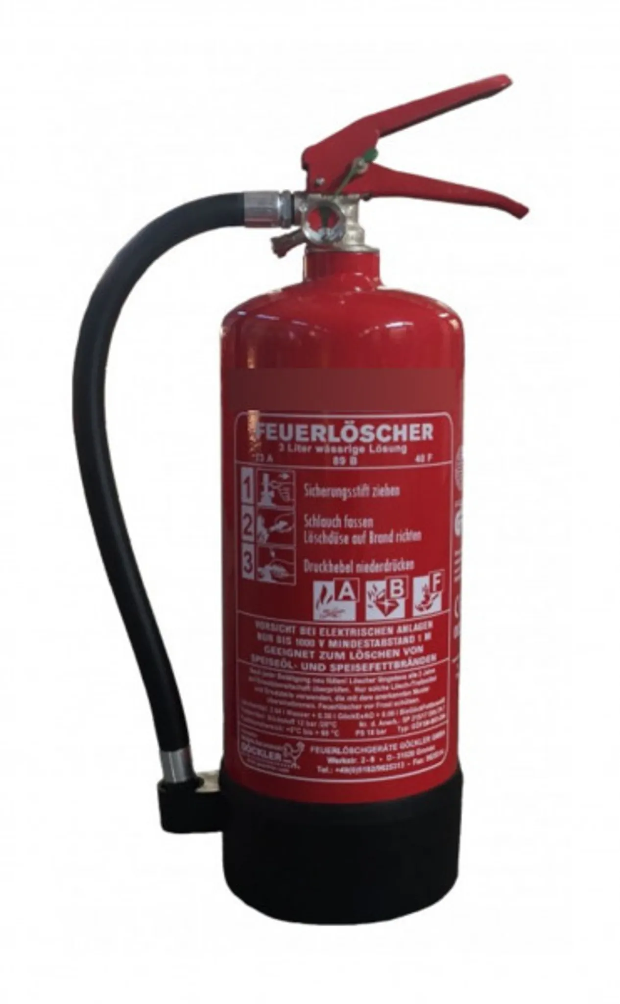 2 Liter ABF Fettbrand Dauerdruck Feuerlöscher