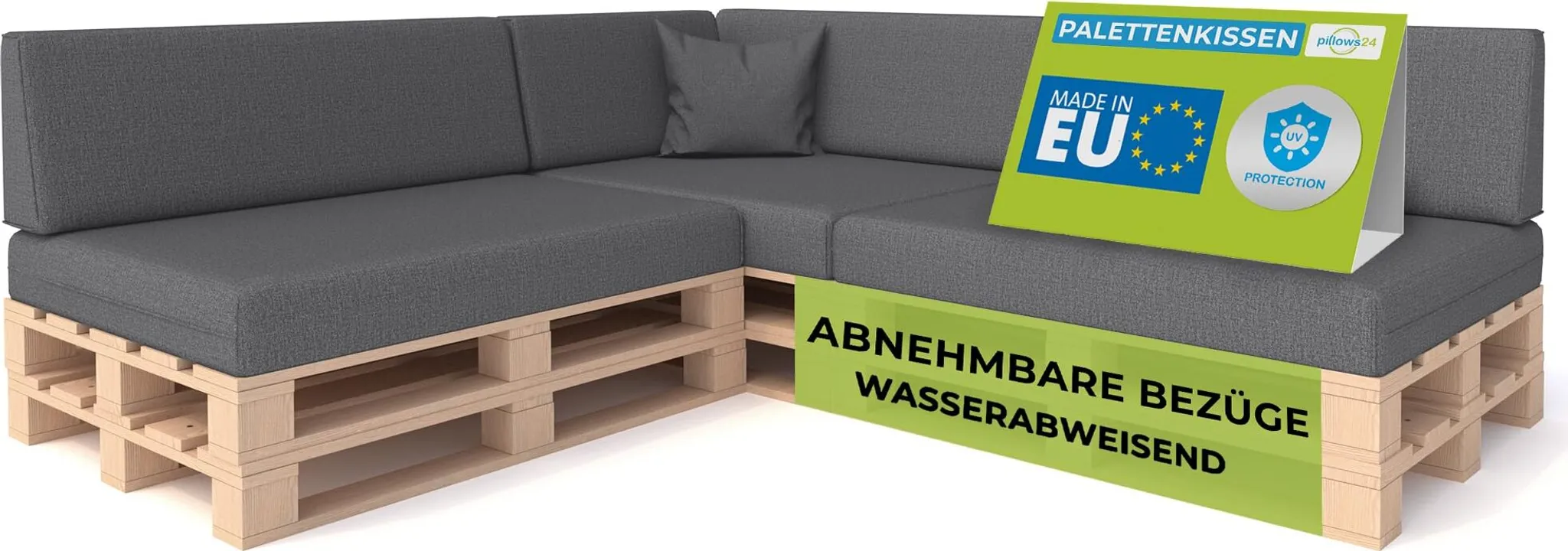 Bankauflage / Sitzkissen – Gesteppt, In Verschiedenen Längen (100-200cm), Für Gartenbänke & Mehr