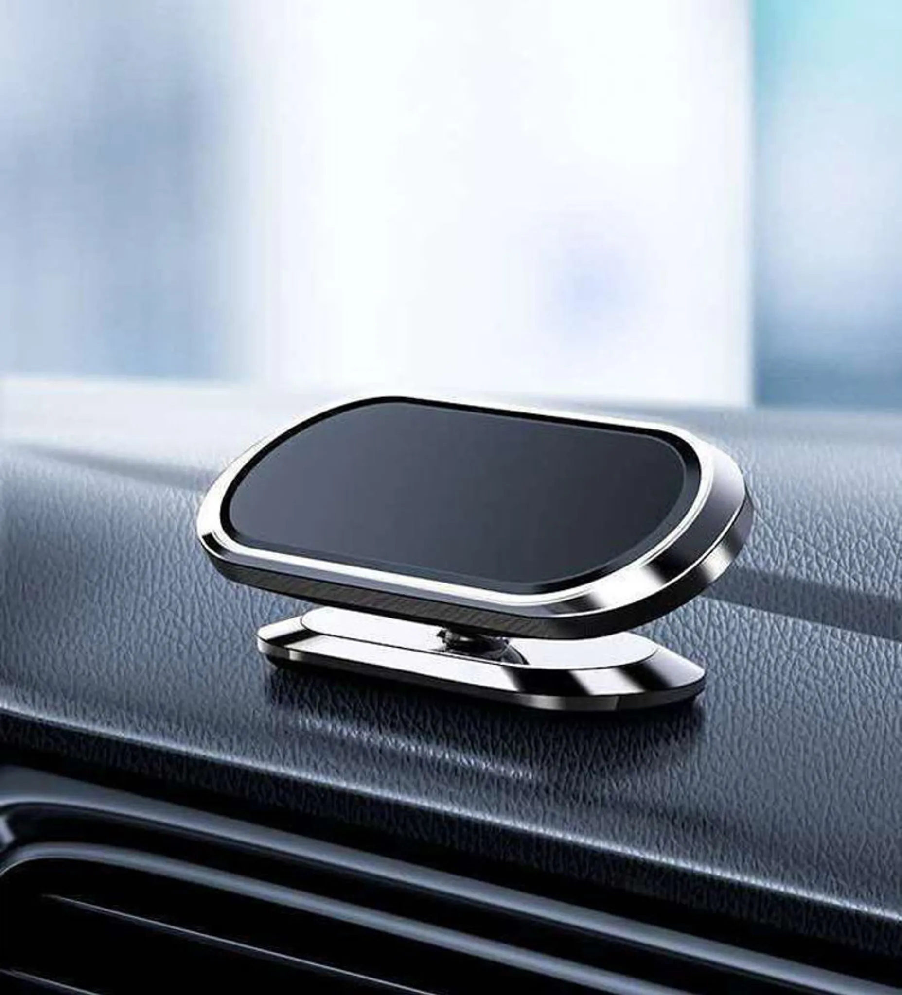 FLOVEME KFZ Handyhalterung Auto Magnet Lüftung, Universal Handyhalter Auto  Zubehör mit 5 Starke Magnet 4 Metallplatten, Kompatibel für iPhone Samsung  Huawei - Silber : : Elektronik & Foto
