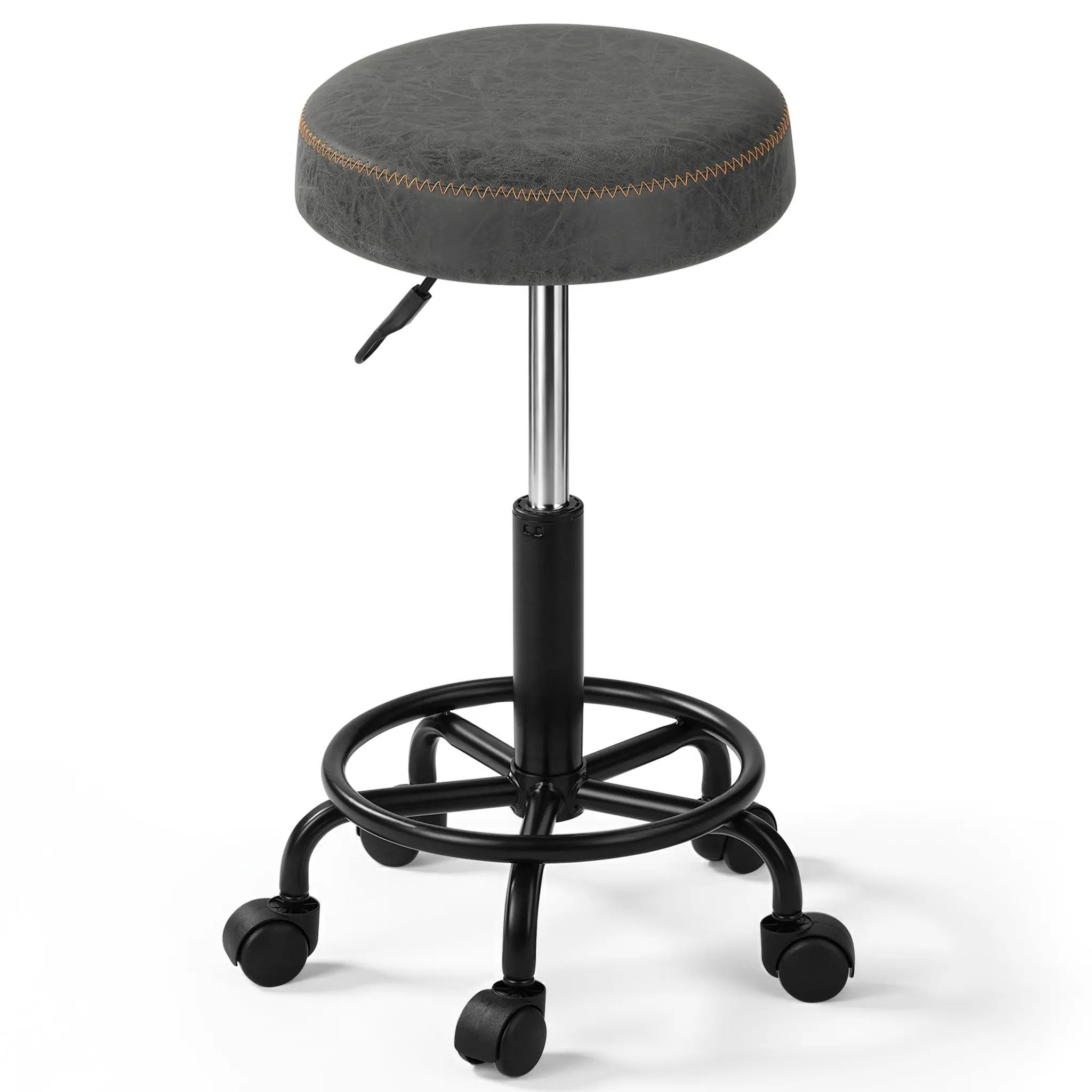 Lot 2 Tabourets Bureau Avec Repose-pieds Lot De 2 Tabourets à Roulettes Réglables Vinsetto - Hauteur 69-91 Cm, Dossier Inclinable, Repose-pieds, Pour Coiffure, Massage, Bureau Tabouret Plastique Lot 2 Tabourets Bureau Avec Repose-pieds Lot De 2 Tabourets à Roulettes Réglables Vinsetto - Hauteur 69-91 Cm, Dossier Inclinable, Repose-pieds, Pour Coiffure, Massage, Bureau Tabouret Plastique
