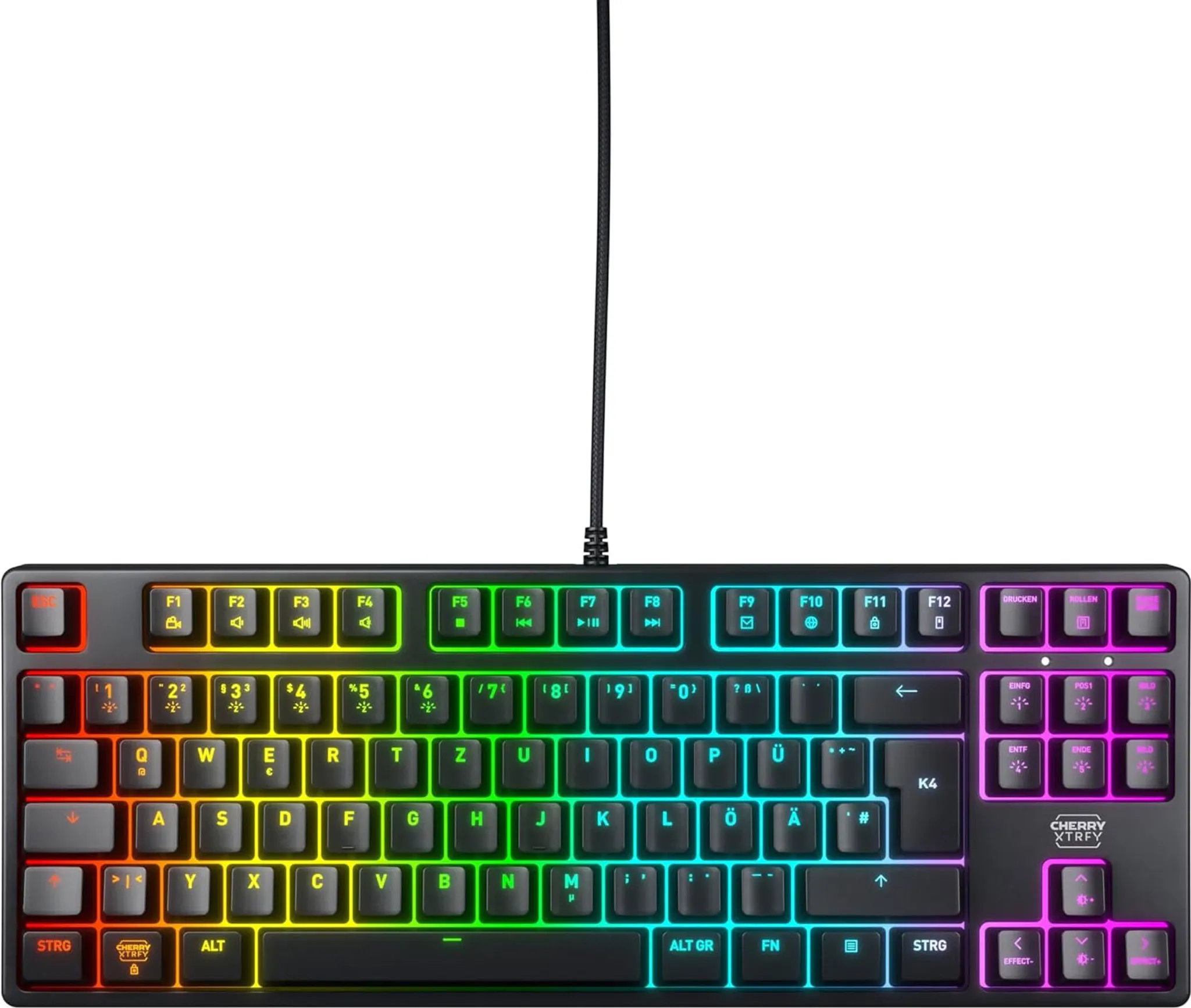 Klawiatura Cherry CX-K4V2-RGB-TKL-R-GER CHERRY XTRFY K4V2