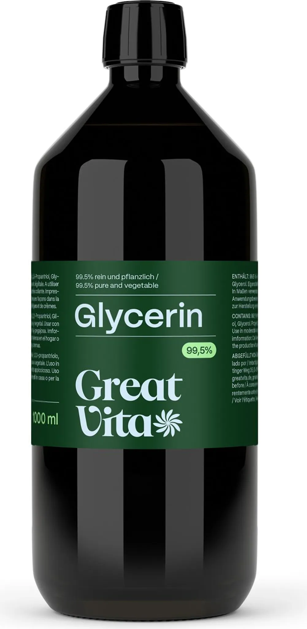 Liquid E Zigarette Glycerin Flssig VitaFeel Glycerin & Propylenglykol Je 1  Liter  99,9% Rein, Lebensmittelqualitt, Fr DIY Hochreines Glycerin  Lebensmittelqualitt Feuchthaltemittel Glycerin Propylenglykol