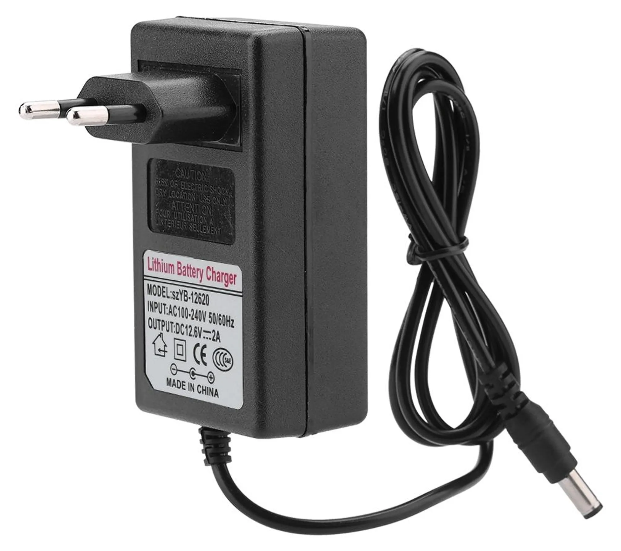 8,4 V / 2 A Netzadapter – Ladegerät Mit 1,5 M Kabel, AC/DC, Für Li-Ion-Akkus, Überlastschutz
