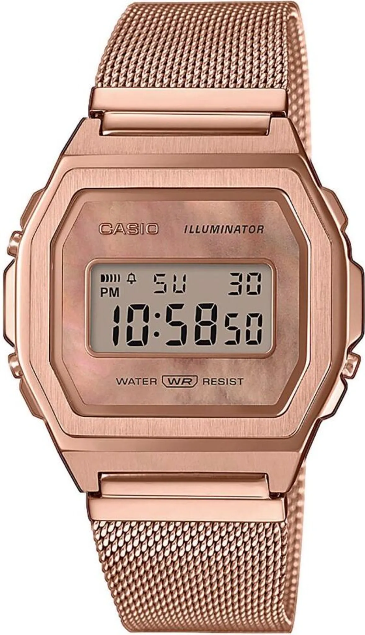 casio digitaluhr rose gold