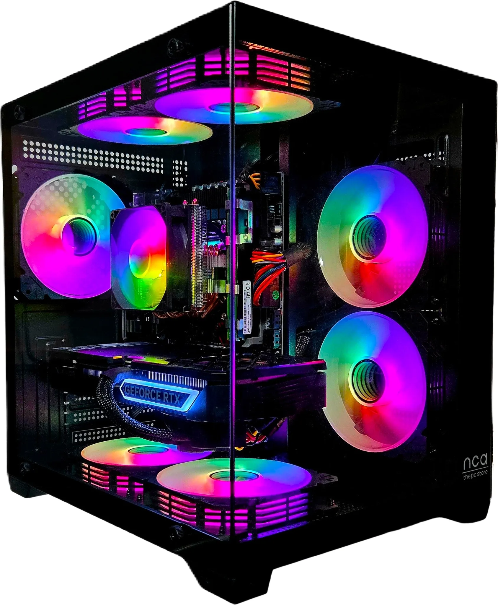 ゲーミングPC,新型 Ryzen, RTX 4060, 16GB, 1TB Gaming PC PHANTOM BLACK | NVIDIA RTX 4060 | 16GB RAM 240GB
