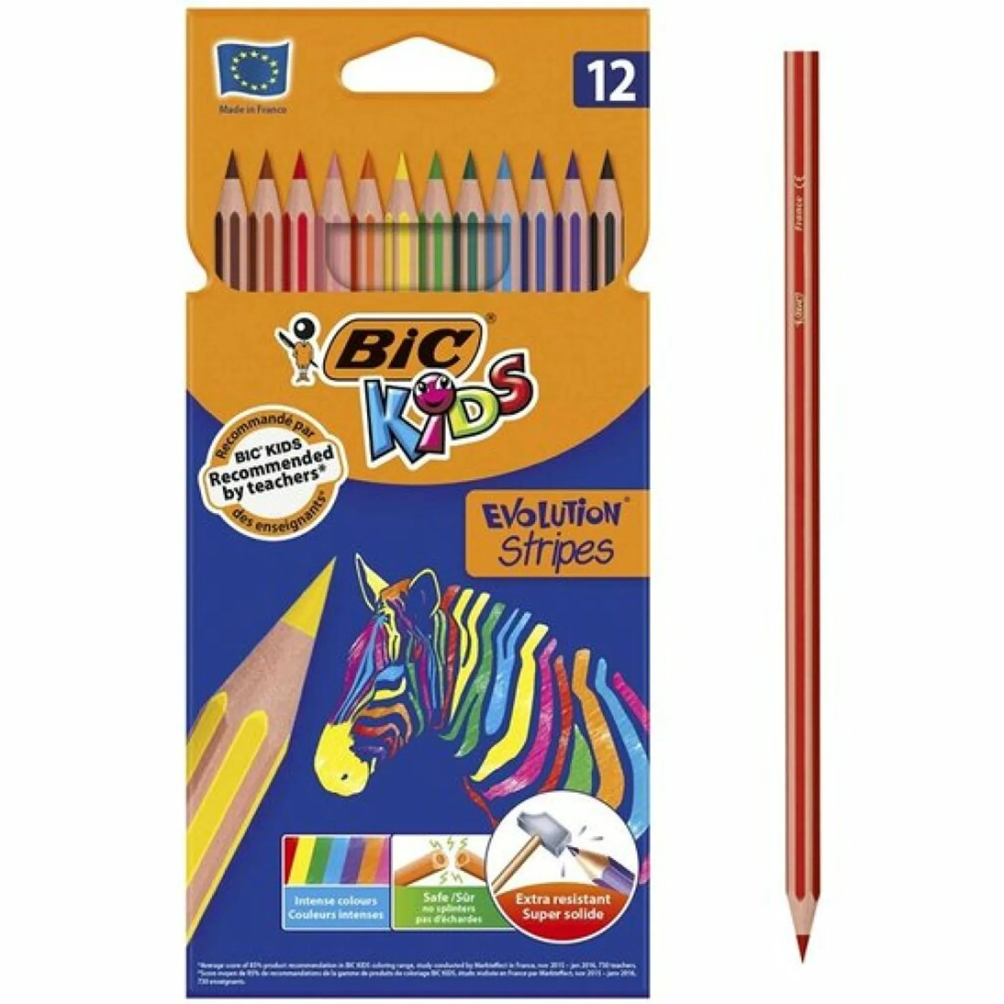 Farben Bic Kids Evolution Stripes Buntstift