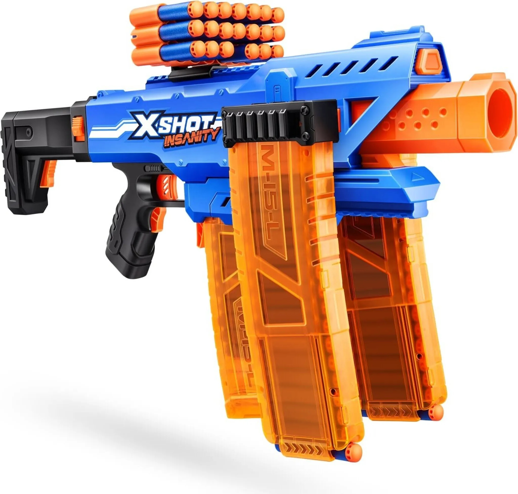 Zuru XSHOT - Insanity Motorized Clip Blaster mit Darts