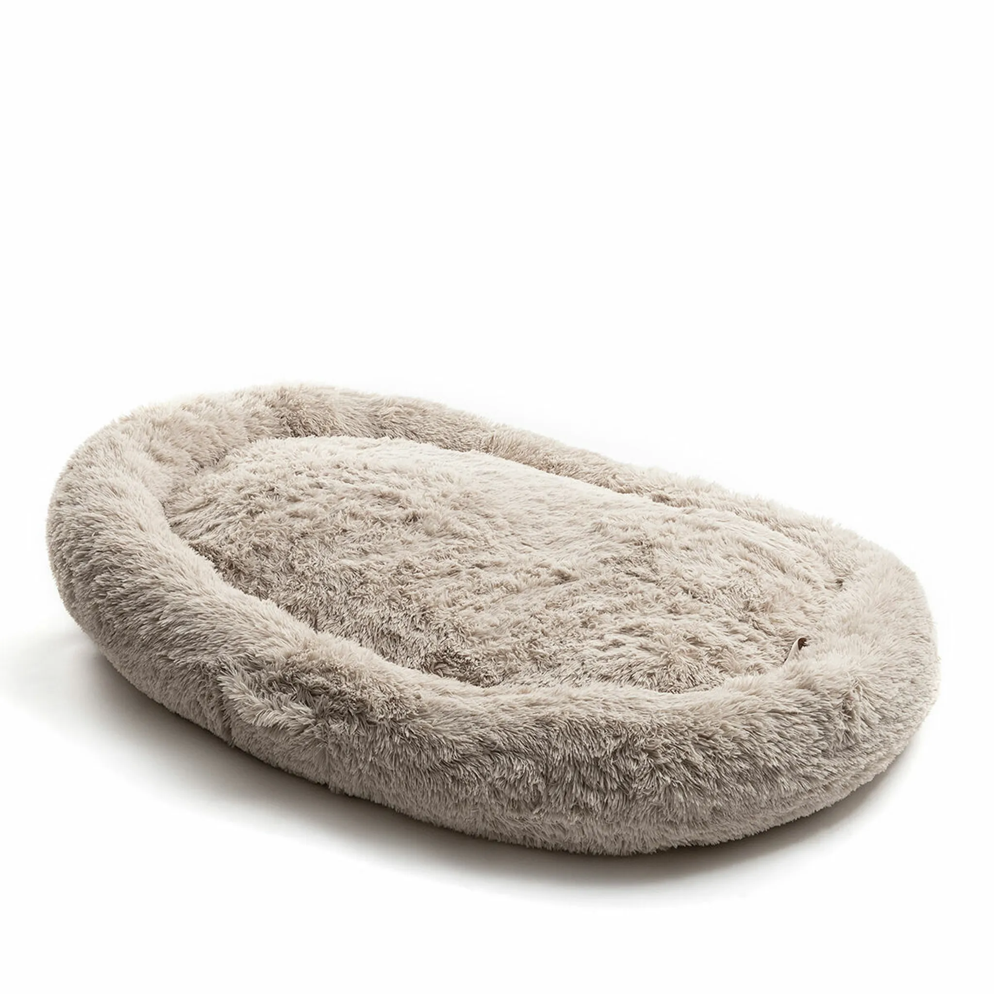 Riesiges Sitzsack-Hundebett 180x114 Cm – Für Große Hunde & Menschen, Weich, Grau