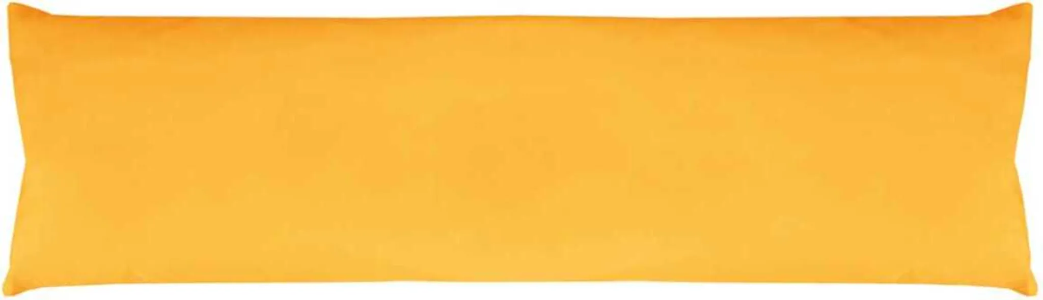 HOMESCAPES Federa per cuscino in 100% cotone egiziano a 200 fili, 50 x 140 cm, colore: giallo senape