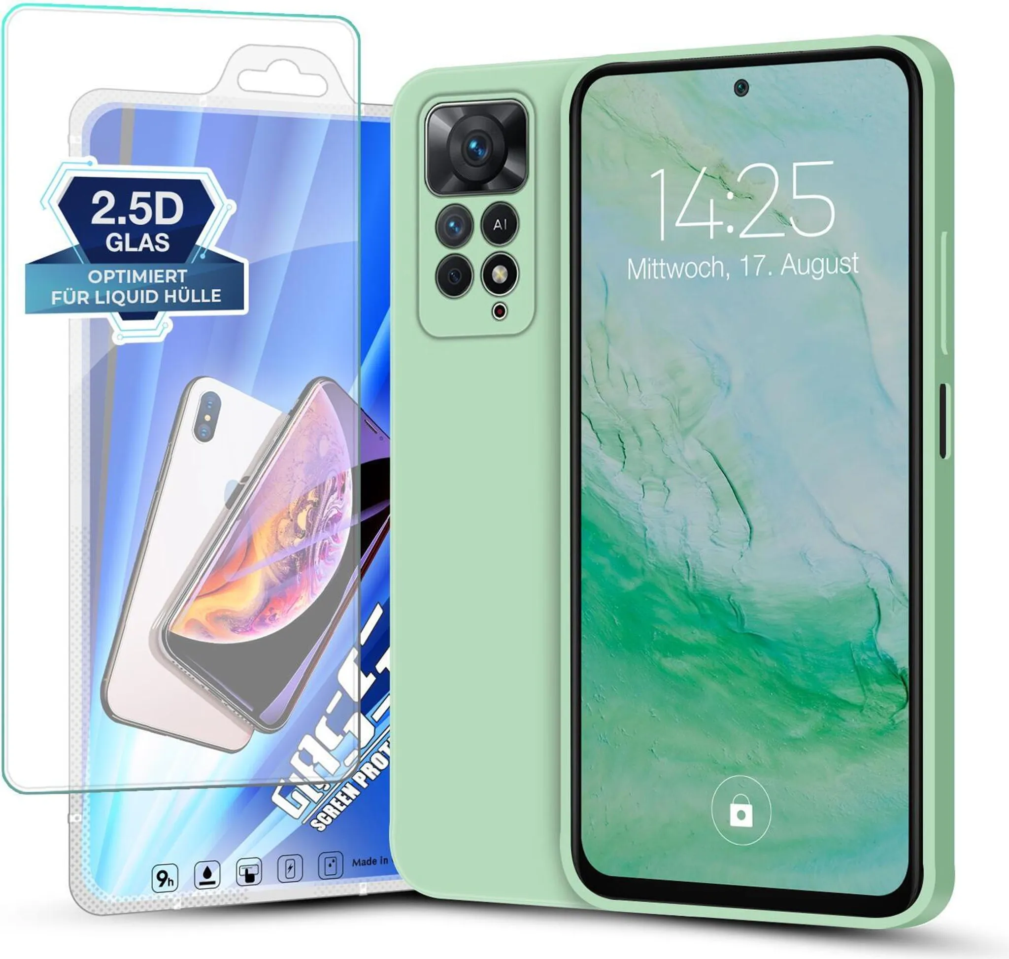 Schutzhülle Für Xiaomi Redmi Note 11 Pro 4G/5G – Transparente Silikon-Hülle Mit Integriertem Displayschutz, Stoßfest & Rundum Geschützt