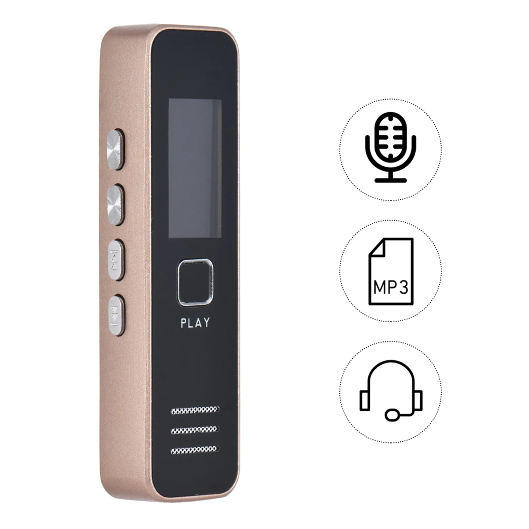 USB 30mAudio Aufnahmegerät mit Spracherkennung für Interviews Meetings Dr.meter Digitales Diktiergerät Aufnahmedistanz und MP3-Recorder Wiederaufladbar 2 PACK 8GB Digitaler Voice Recorder 