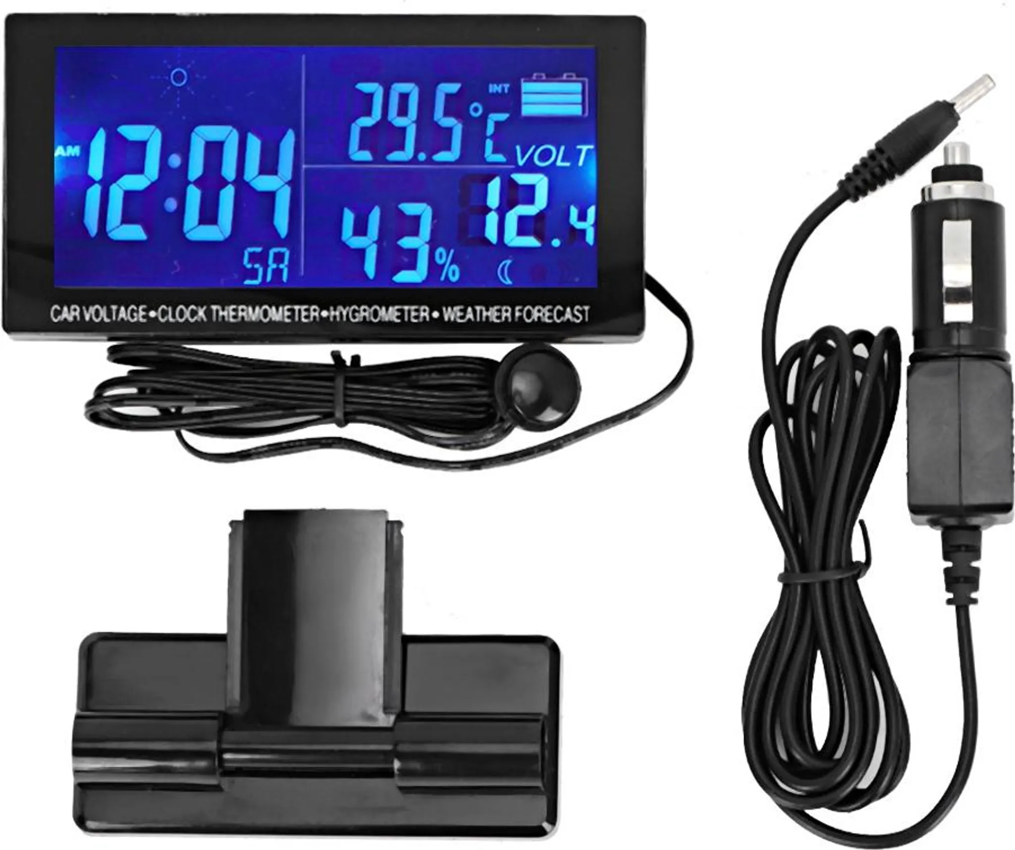 Termoigrometro Digitale Mini Preciso – Temperatura E Umidità Interna/Esterna Con Display LCD E Attacco Magnetico