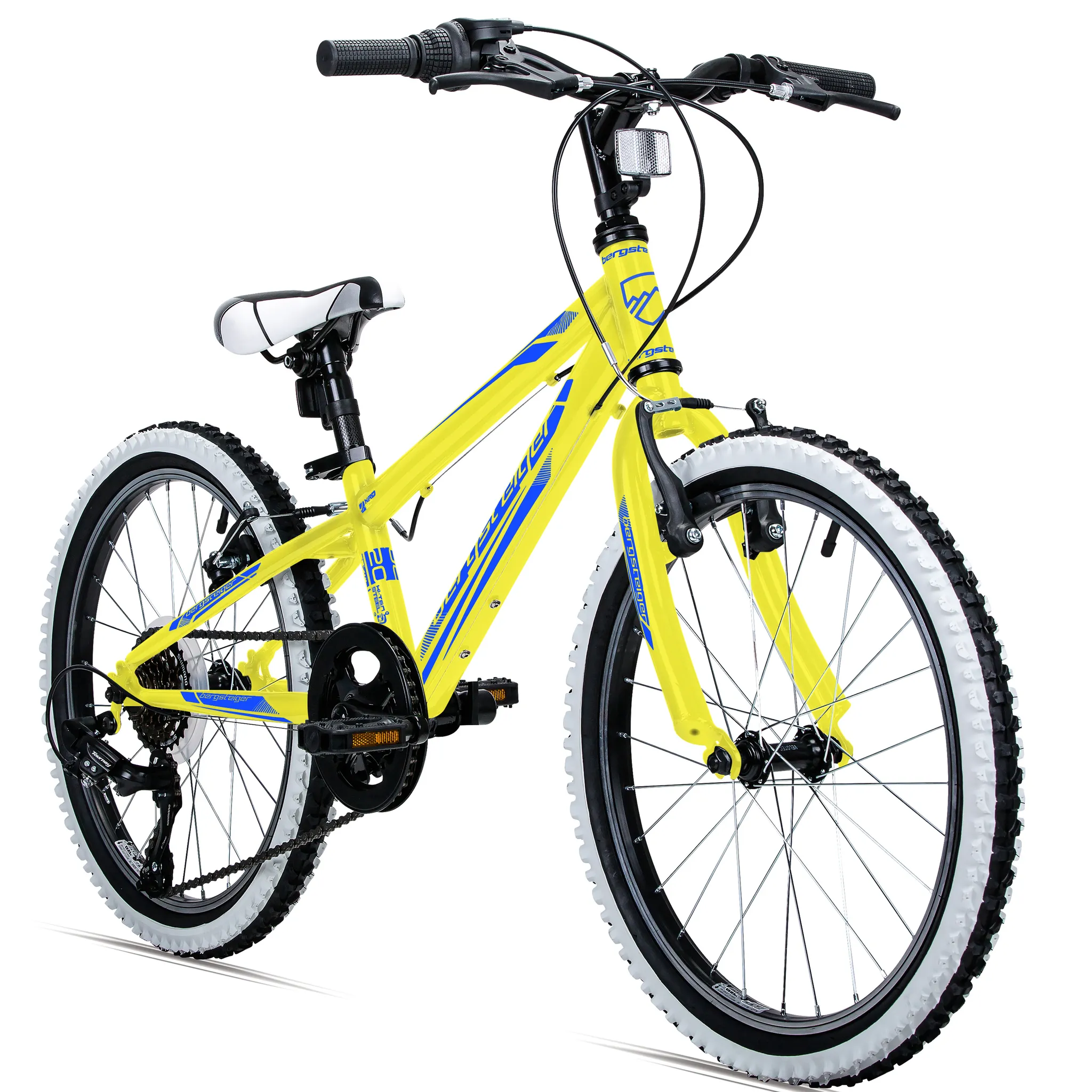 Galano GA20 Kinderfahrrad 18 Zoll 115 - 130 cm Mädchen Jungen Fahrrad ab 5  Jahre Mountainbike 7 Gänge MTB Hardtail Kinder Fahrrad