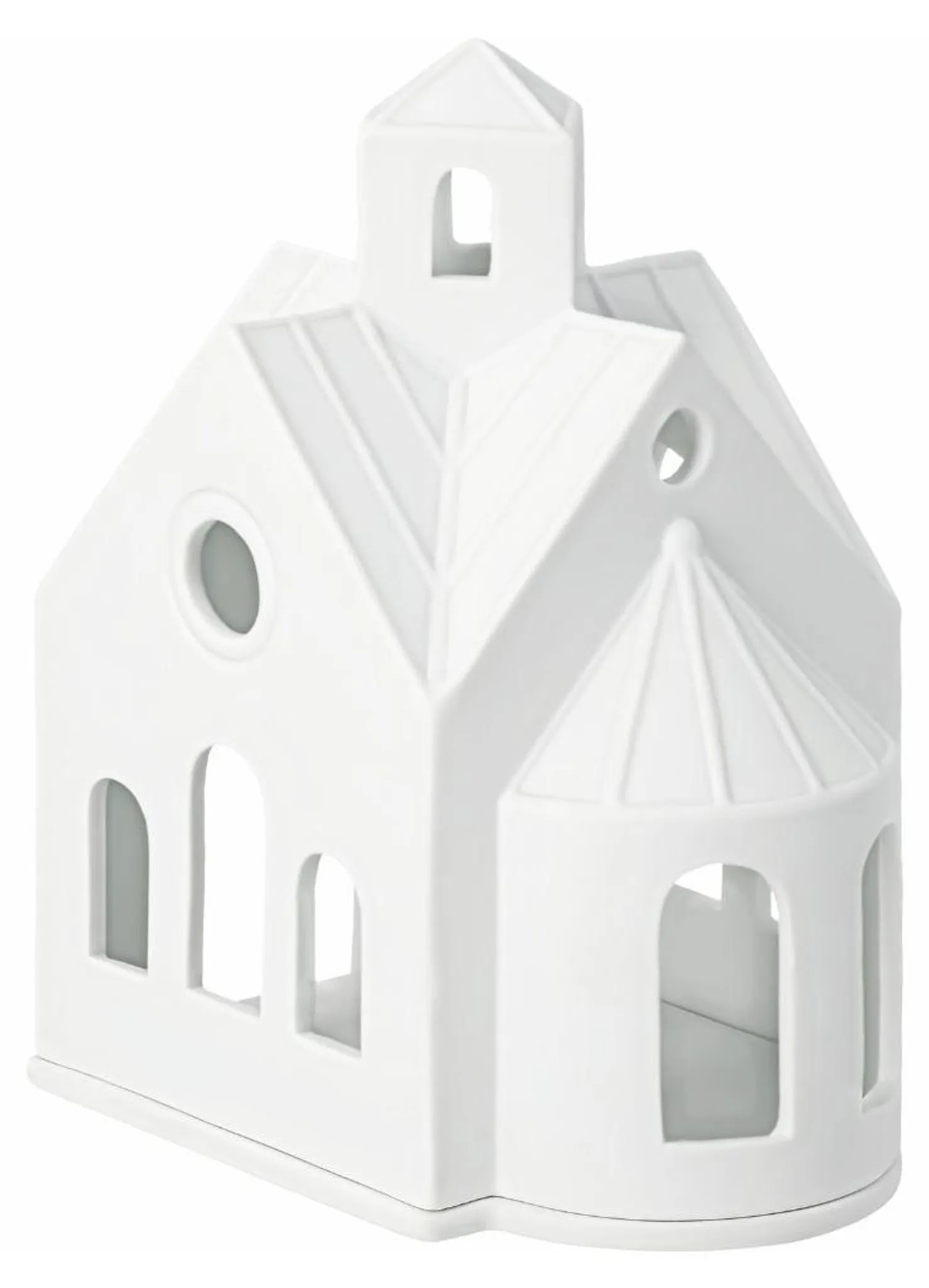 räder Lichthaus Bergkapelle aus weißem Porzellan mit