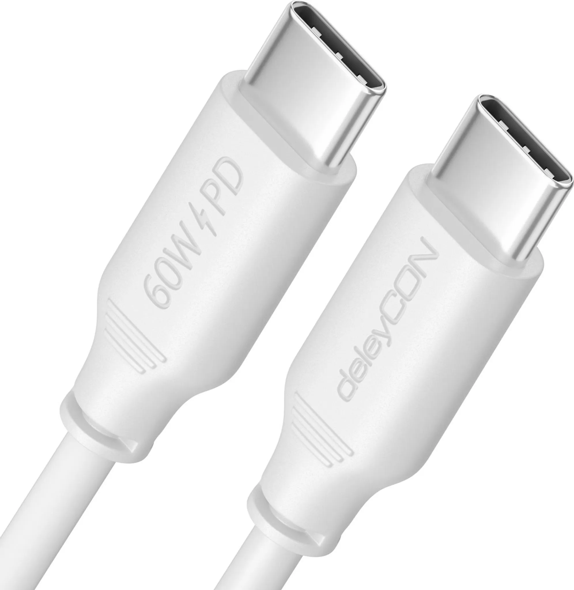 deleyCON 3x USB-C-Kabel (0,5m 1m 2m) 3.1A Laad- en Datakabel