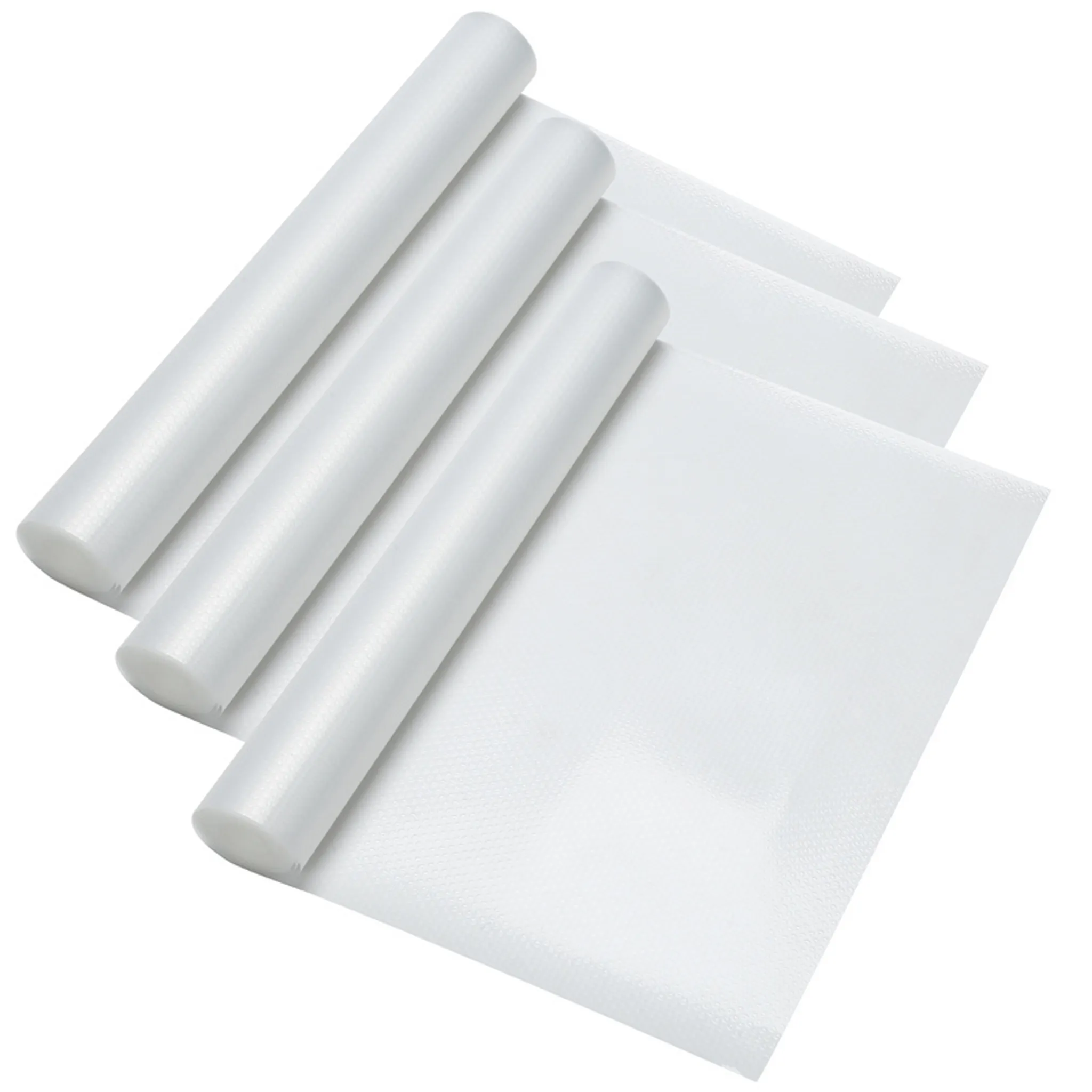 Jopassy Schubladenmatte Regale Antirutschmatte zuschneidbar 500 x  60cm,3pcs,Transparentes Weiß
