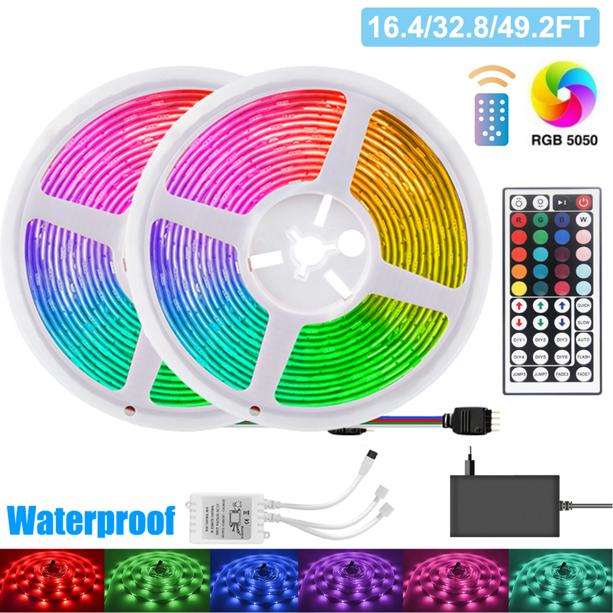 Kaufe 5V 5050 RGB USB LED Streifen Licht Farbwechsel TV PC  Hintergrundbeleuchtung Stimmungsbeleuchtung