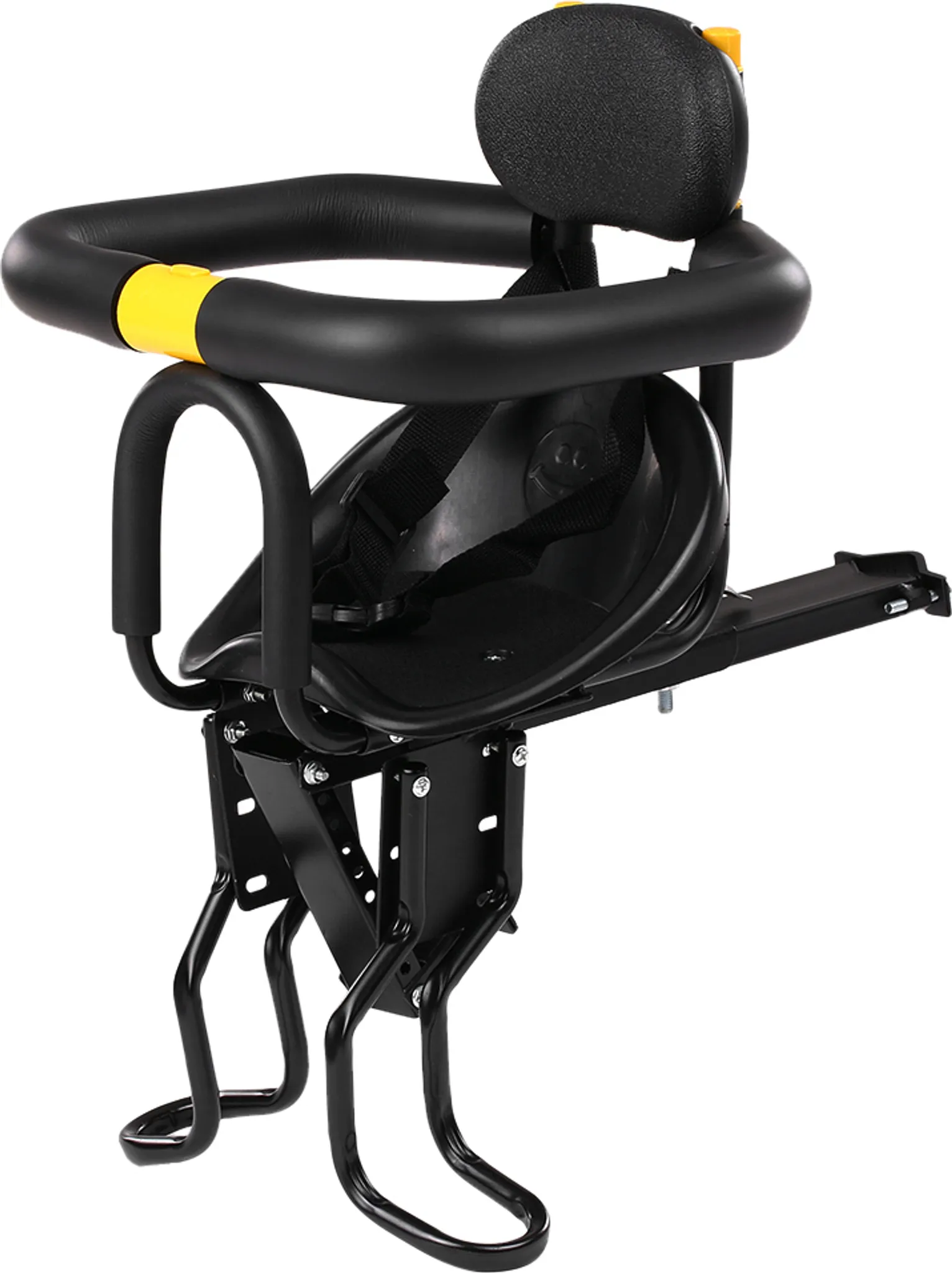 Auvstar Kindersitz Fahrrad Vorne - 360° Drehbar, Mit Fußstützen & Sicherheitsgurt - Für Kinder 1-3 Jahre