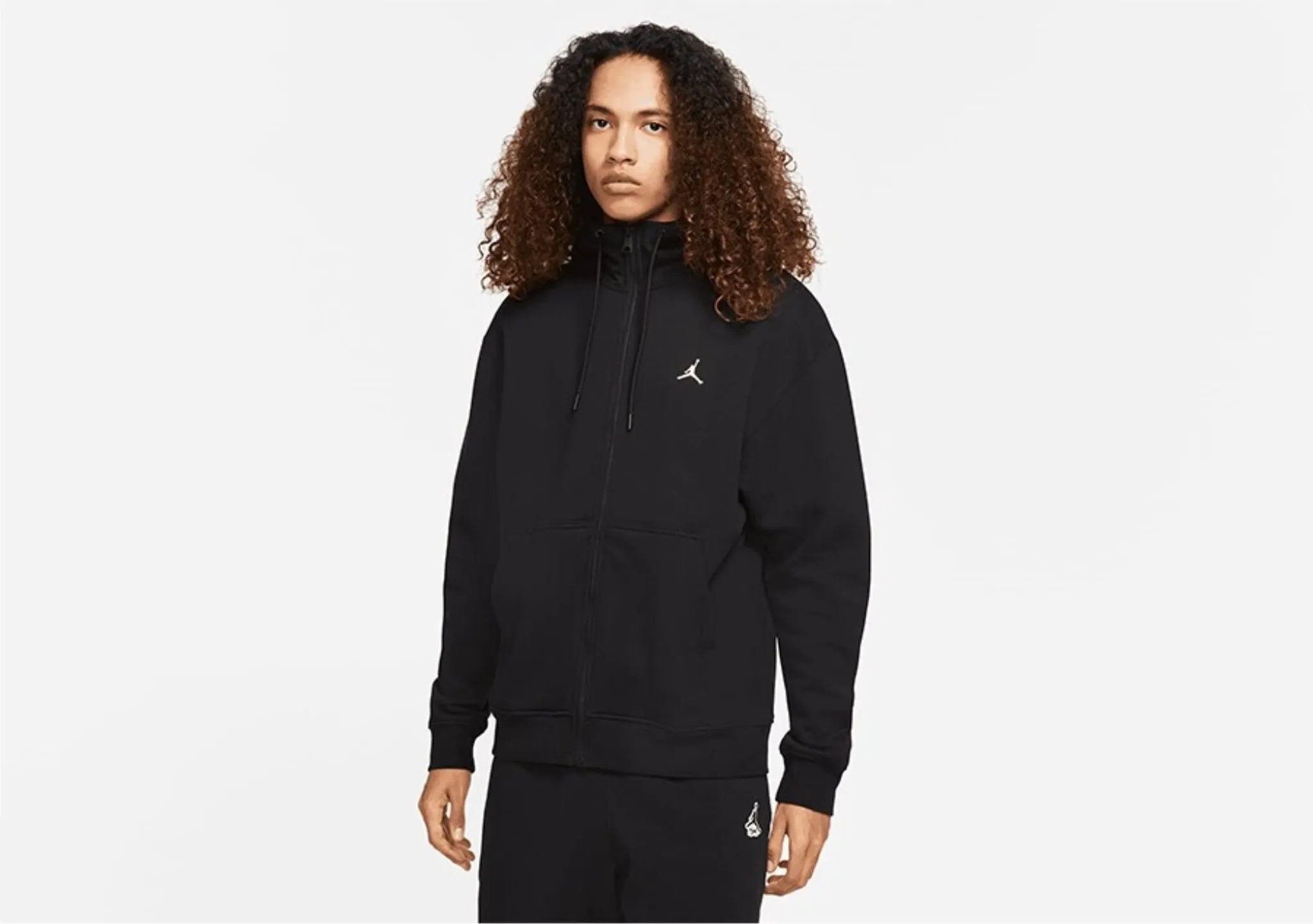Nike M J Ess Flc Fz Hoodie Black Xl Kapuzenpullover