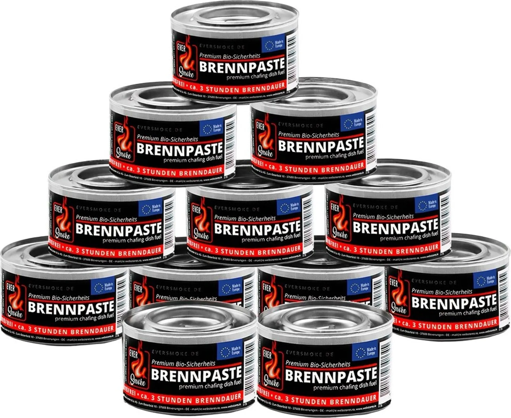 Eversmoke Brennpaste / Brenngel 200g 12 Stück