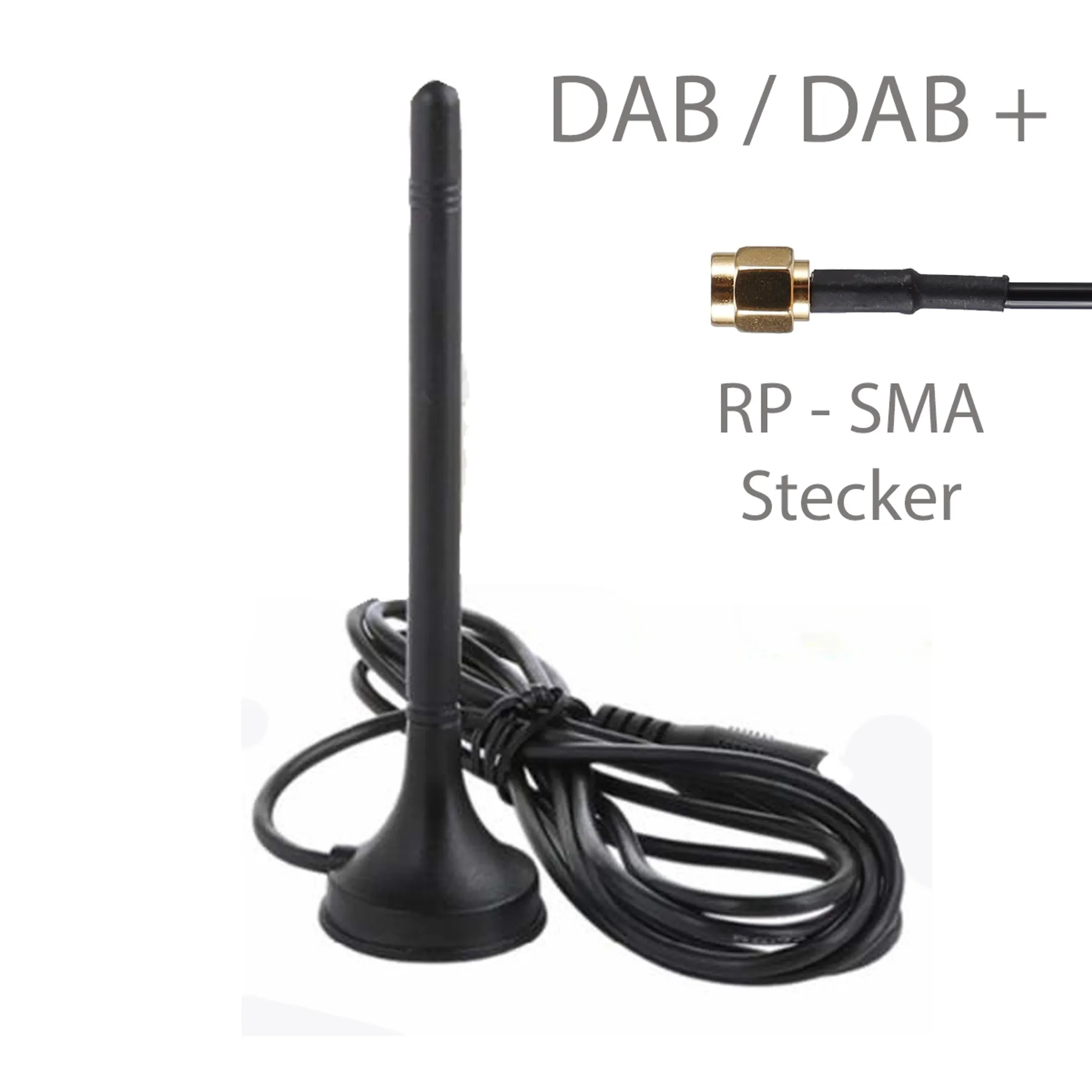 DAB Zimmerantenne / DAB+ Magnet Antenne für