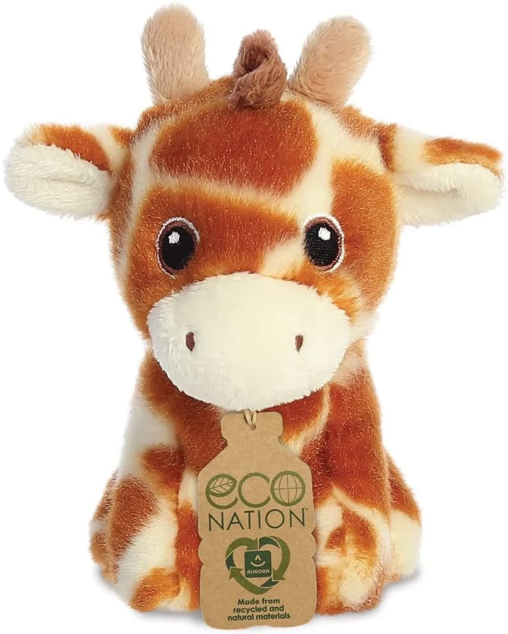 Eco Nation Mini Giraffe 35068 Aurora World Peluche Braun Stofftier