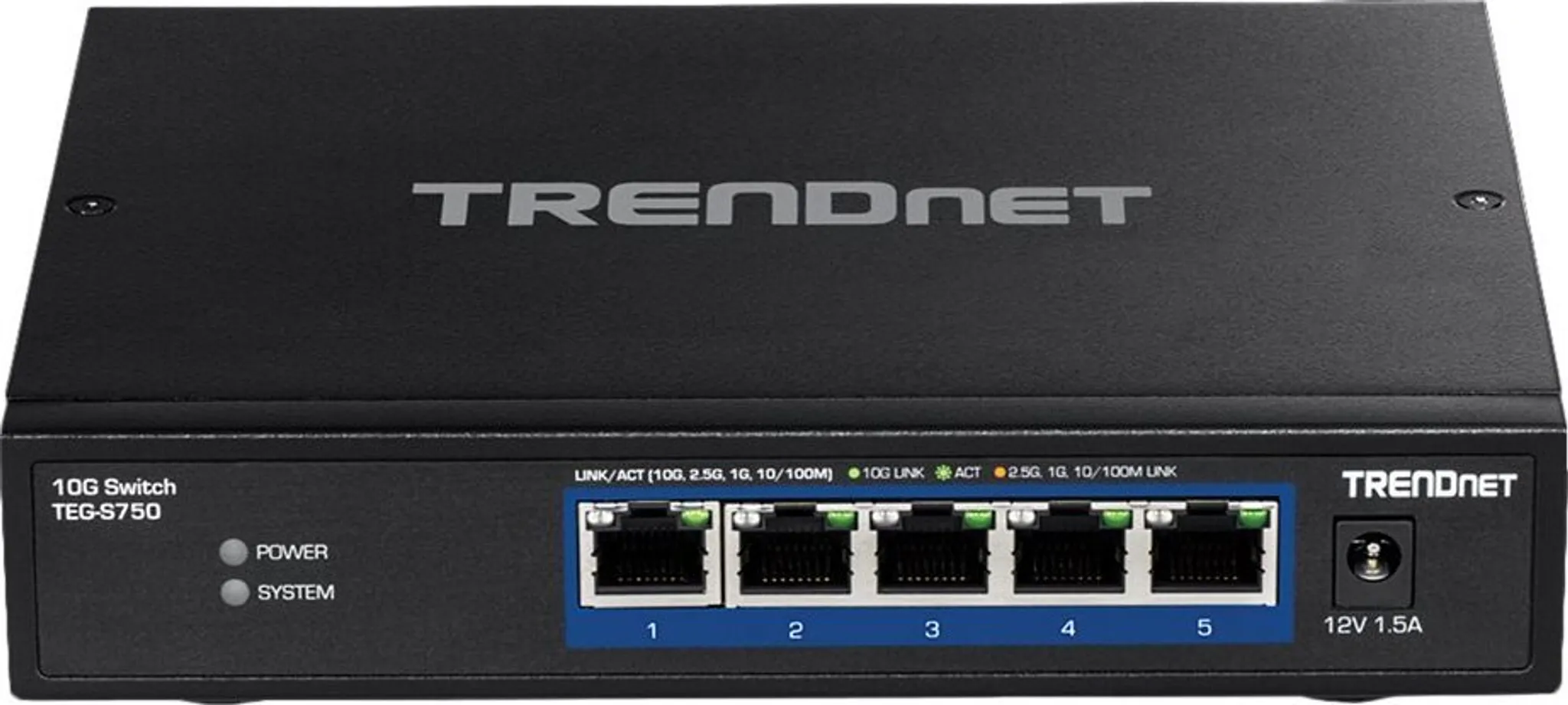TRENDnet Interruptor PoE+ de 7 puertos Multi-Gig, cumple con