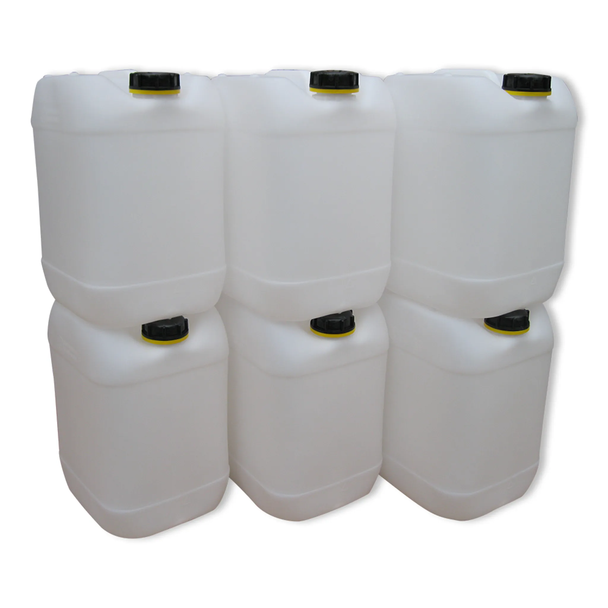 Plasteo Kanister plasteo Set 3 x 30 L Getränke- Wasserkanister mit 1 Hahn +  1 Ausgießer, 3 Kanister + Hahn + Ausgießer