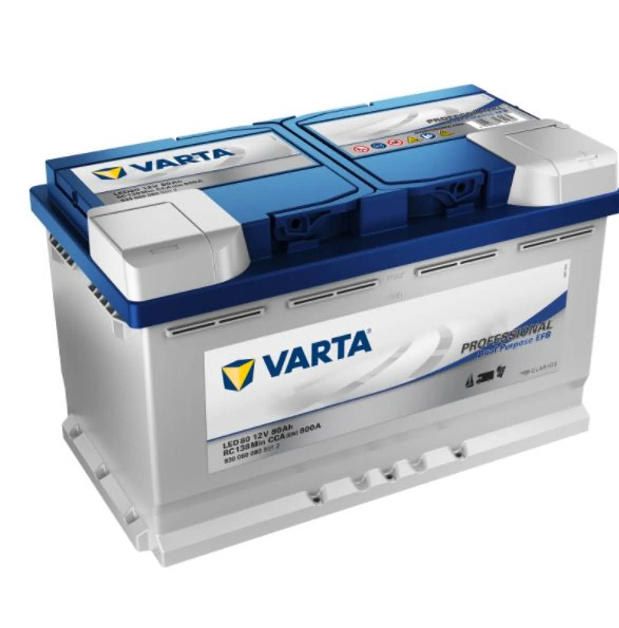 Varta LA80 Professional DP AGM Batterie 12V 80Ah 800A 840080080 inkl. 7,50€  Pfand