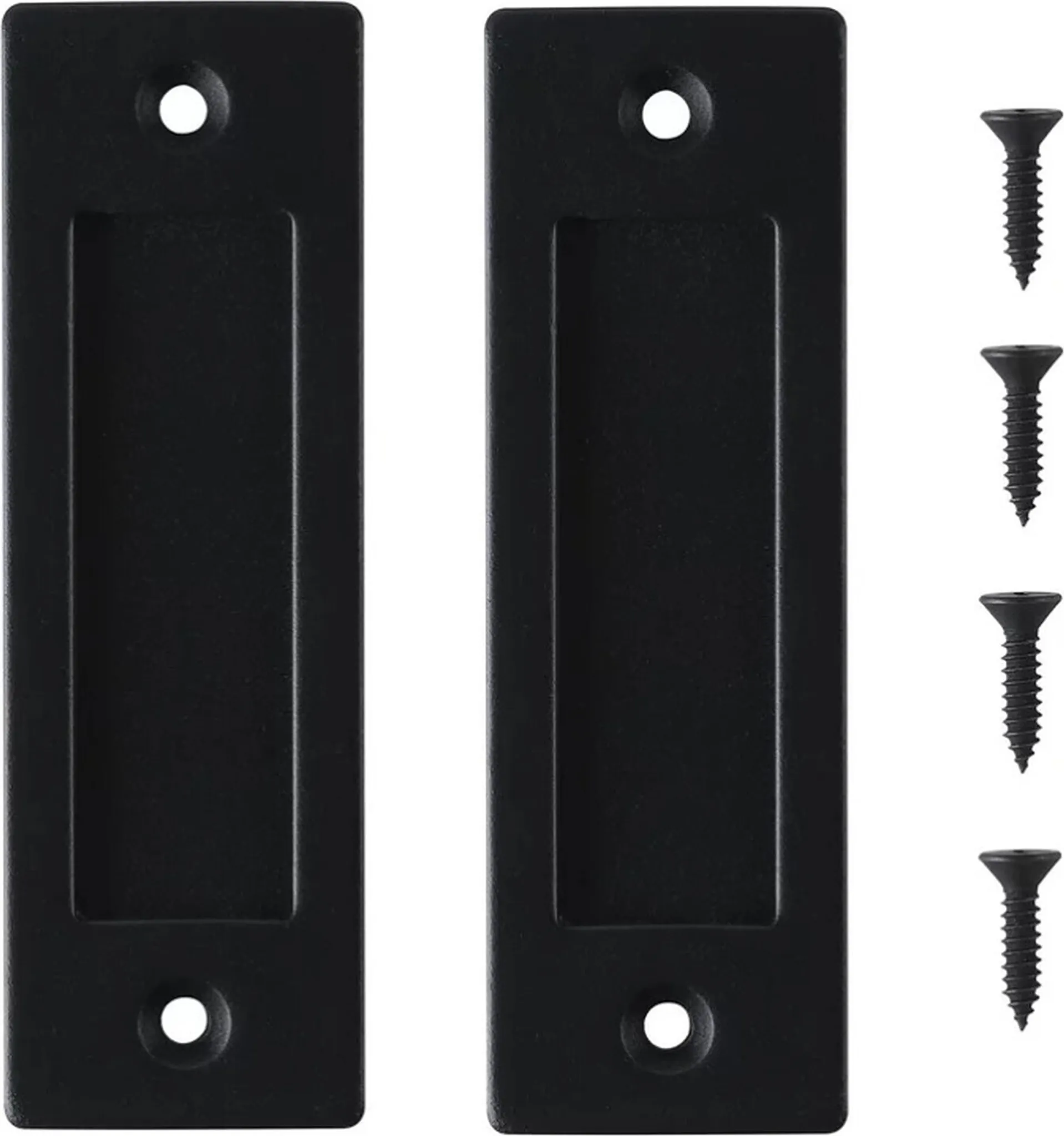 Set 4 Cerniere A T Da 6 Pollici - Zincate Nere, Per Porte Legno, Cancelli Giardino, Fienili, Con Viti Incluse