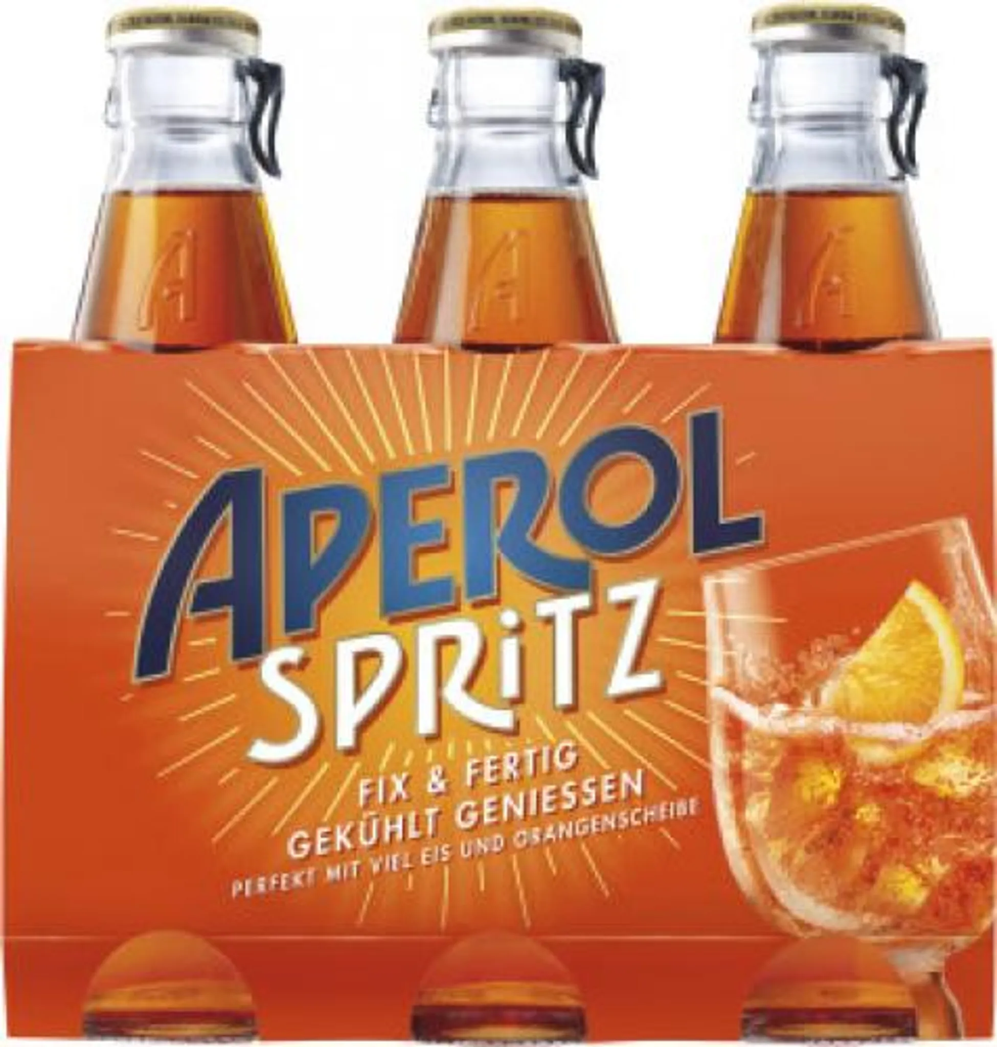 alkoholhaltiges Campari Spritz Aperol