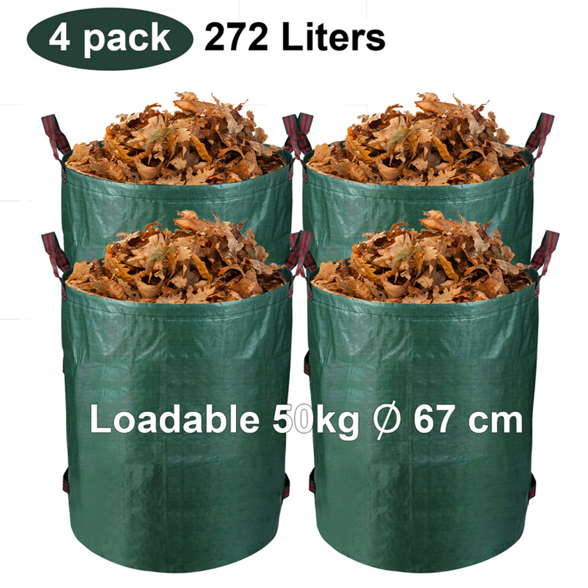 TrendLine Müllsäcke für Gartenabfälle 120 l Gartensack 5 Stück Abfallbeutel
