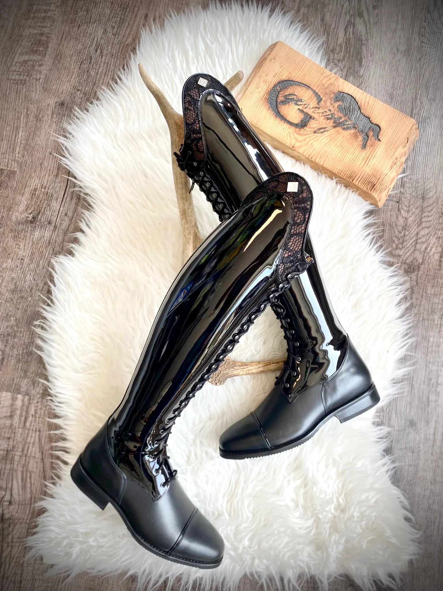 DeNiro Reitstiefel Tintoretto 39 MA/M geschnürt Dressur