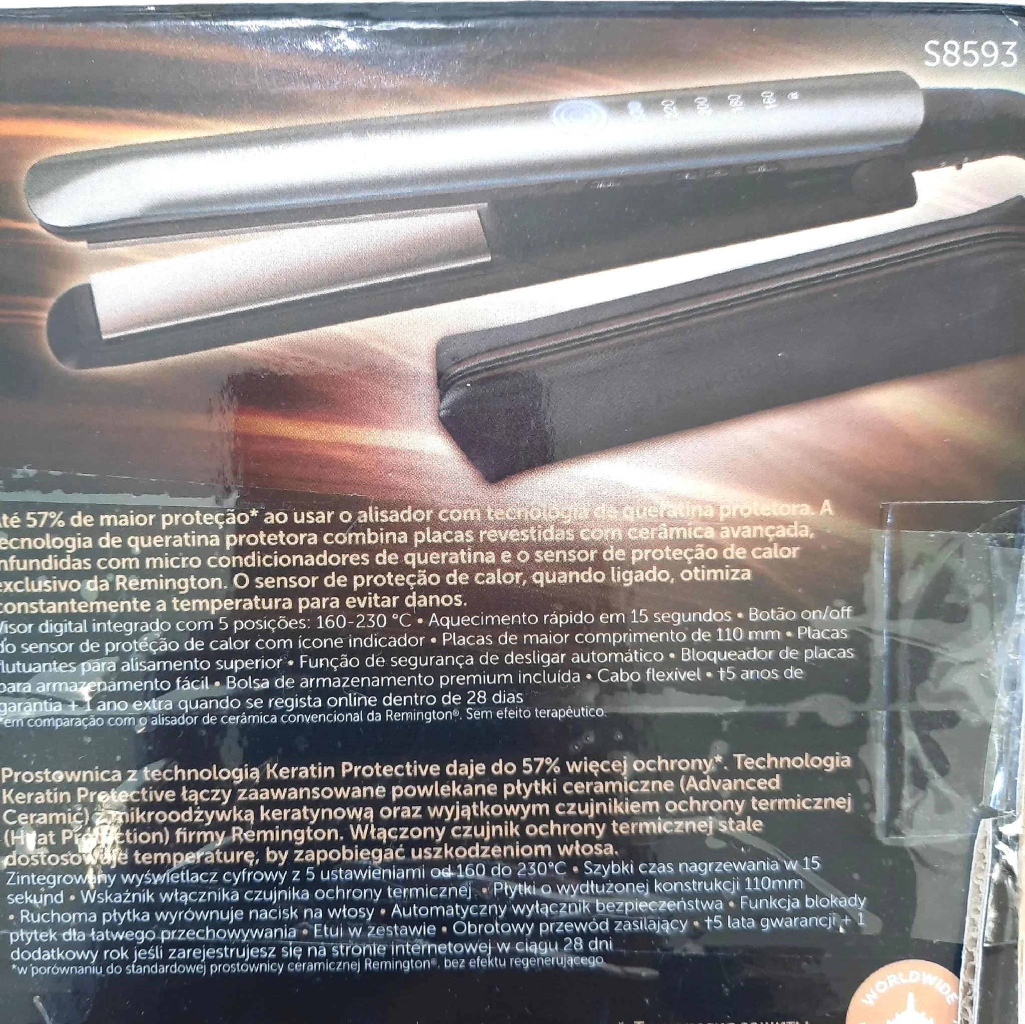 GAMMAPIU' Haarglätter Donna+Keratin – Made In Italy, Keramik Mit Diamantpulver, 3 Temperaturstufen, Schnelle Aufheizung