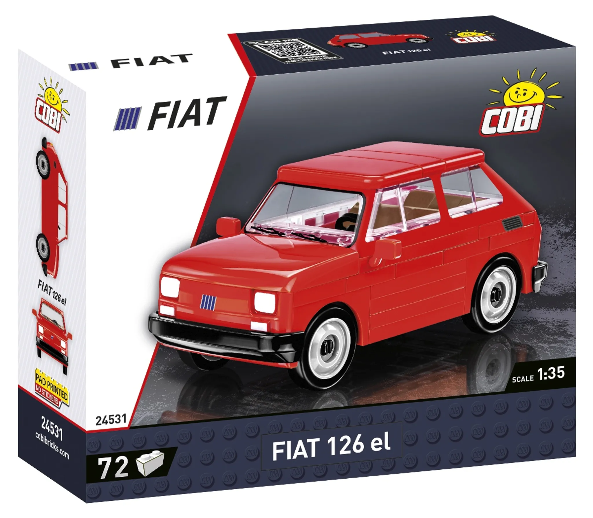 Cobi 72 Pcs Cars /24531/ Mały Fiat 126P