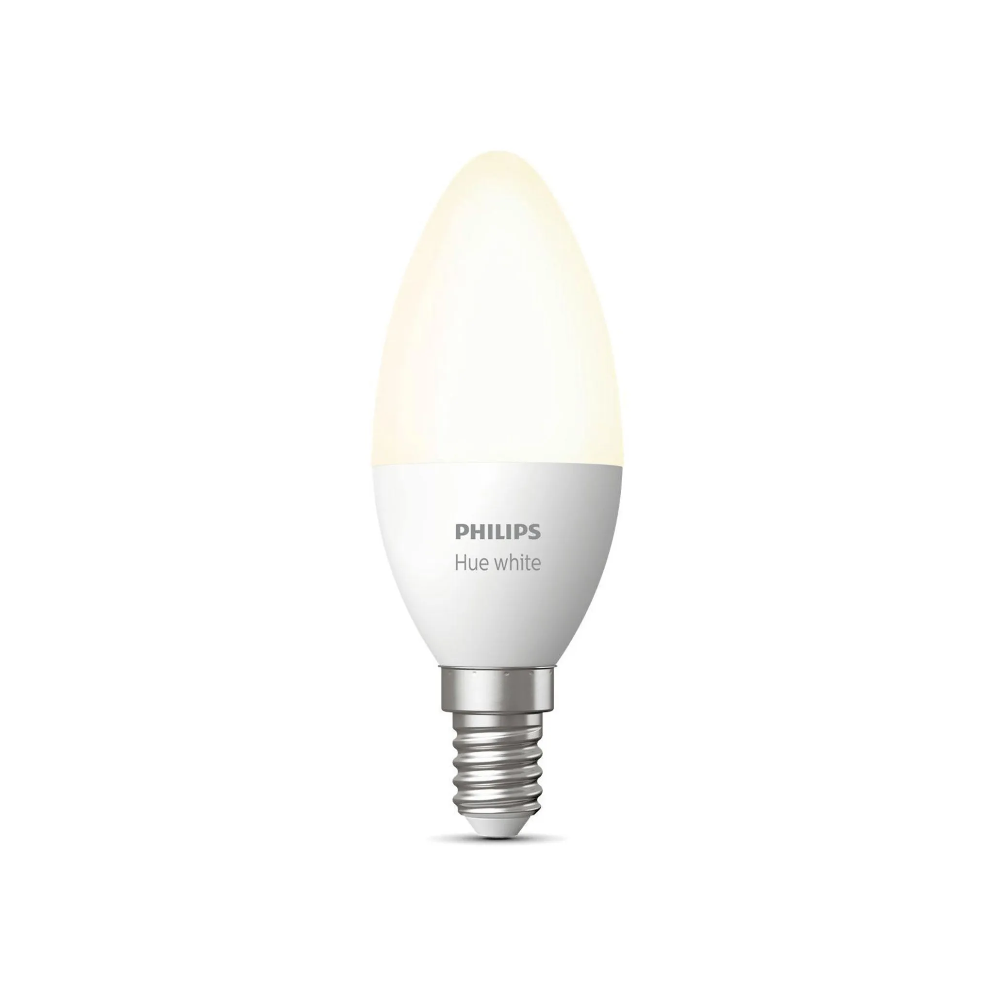 White hue weiß Philips Kerzenlampe dimmbar