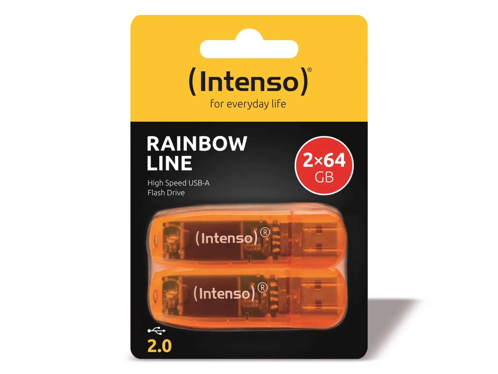 Intenso kQ Intenso Rainbow Line Stick 64 GB USB 2.0 Speicherstick 64GB orange 