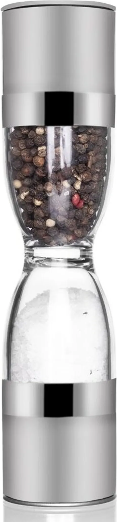 Macinaspezie Manuale Orion In Acciaio – 14 Cm – Macina Peperoncino E Spezie – Meccanismo In Acciaio Inox E Contenitore In Vetro