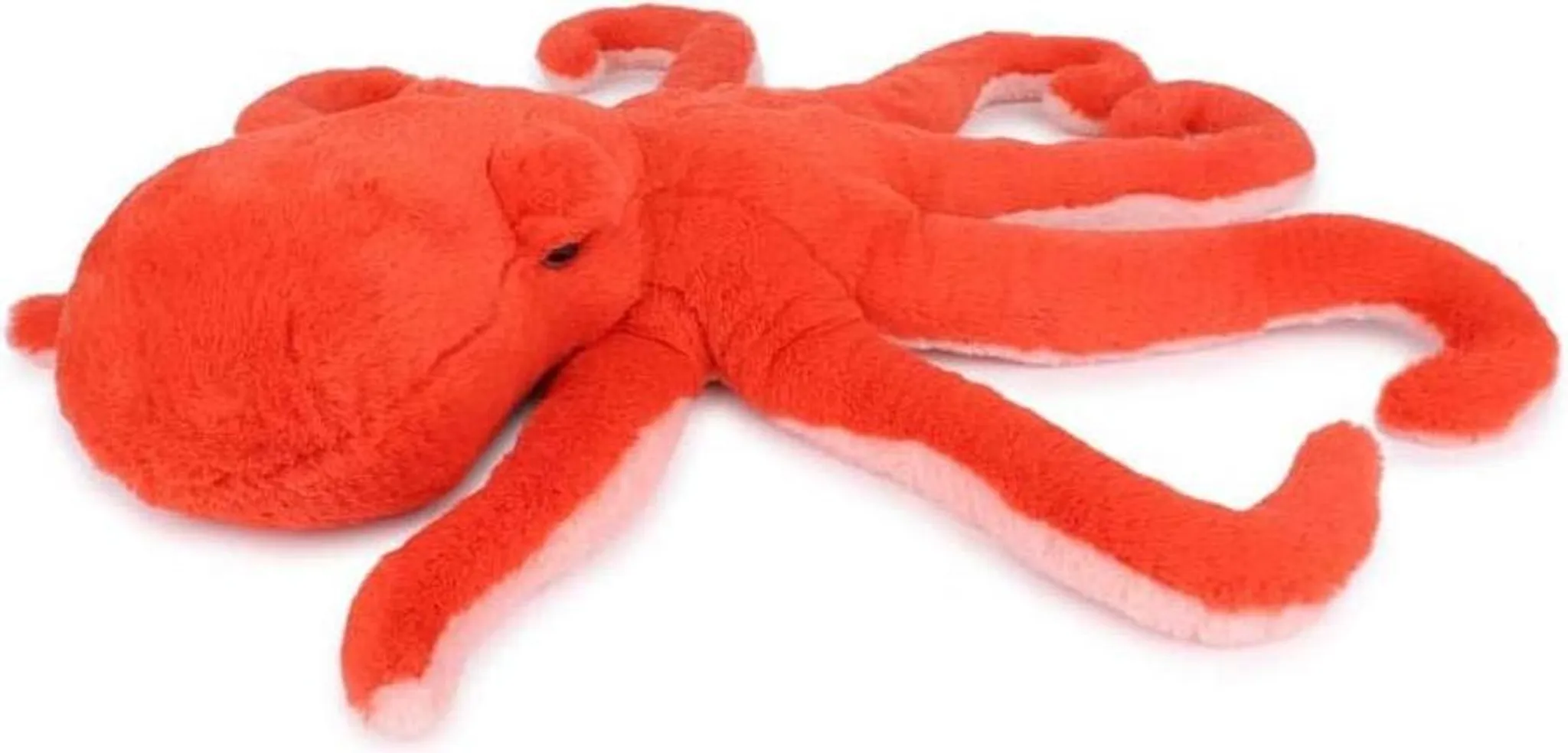 Pieuvre Teddy Hermann – Peluche Orange-rouge 36 Cm – Polyester – Neuf