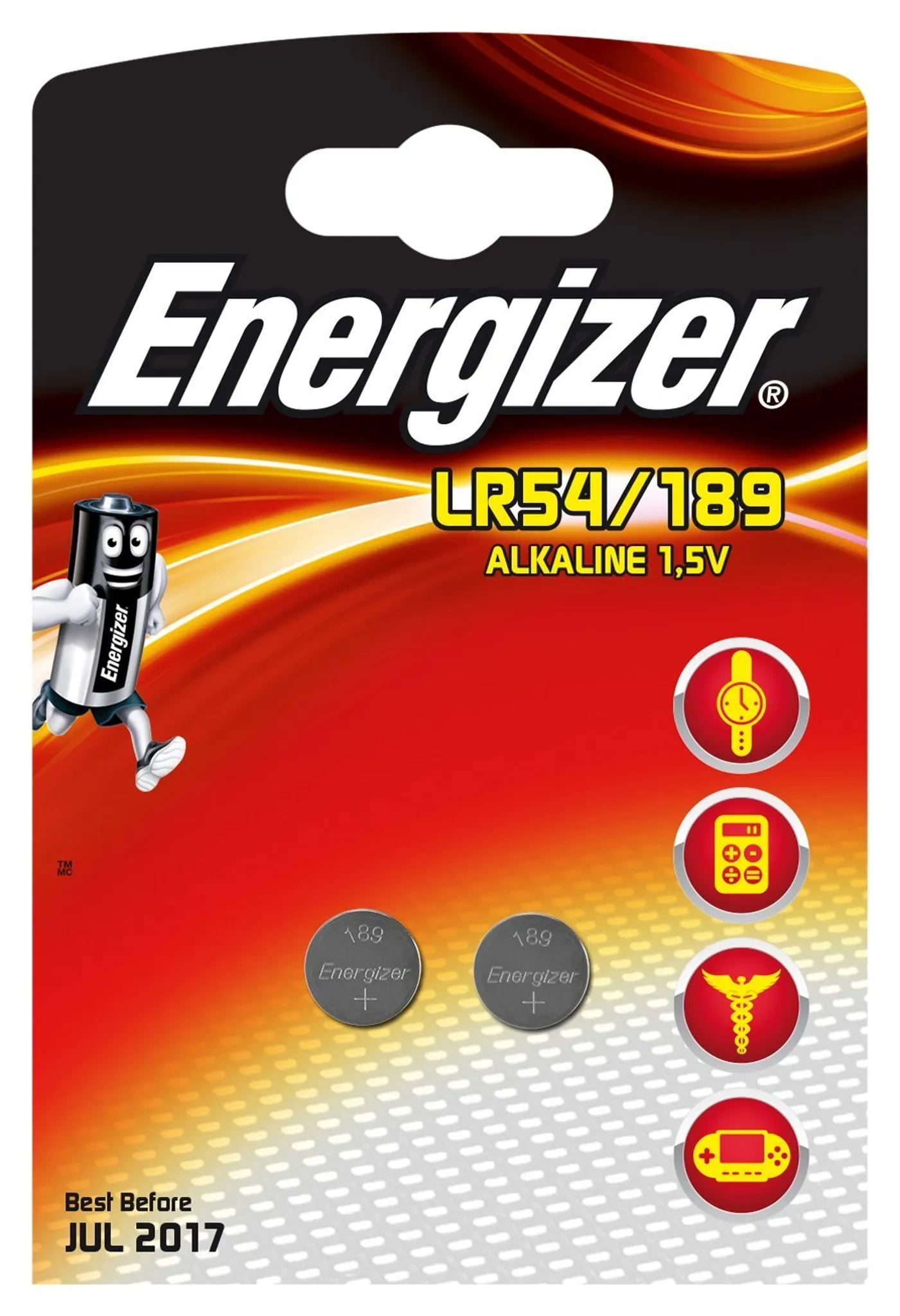 Hold. Energizer Batteria Alcalina Bottone LR54/189 - Blister 2 - Foto 3