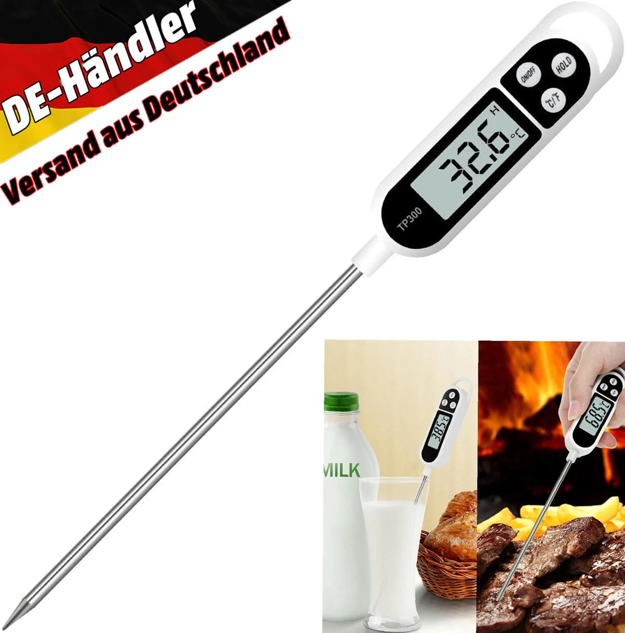 Tp300 Elektronisches Thermometer für Lebensmittel