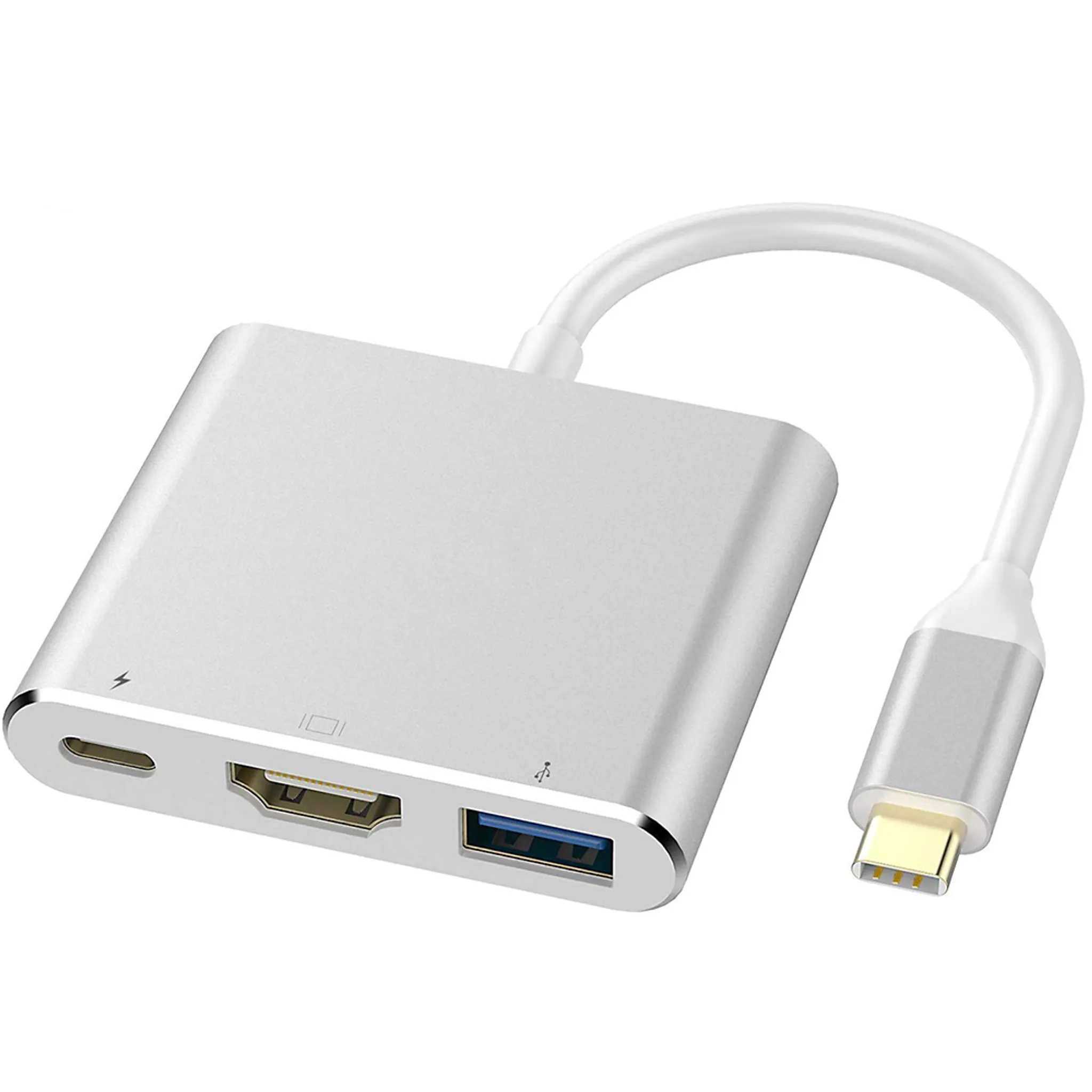 Moent Typ-C zu HDMI-HD-TV-Adapter USB 3.1 4K-Konverter Kompatibel mit PC-Laptop-Tablet-Telefon Adapter 
