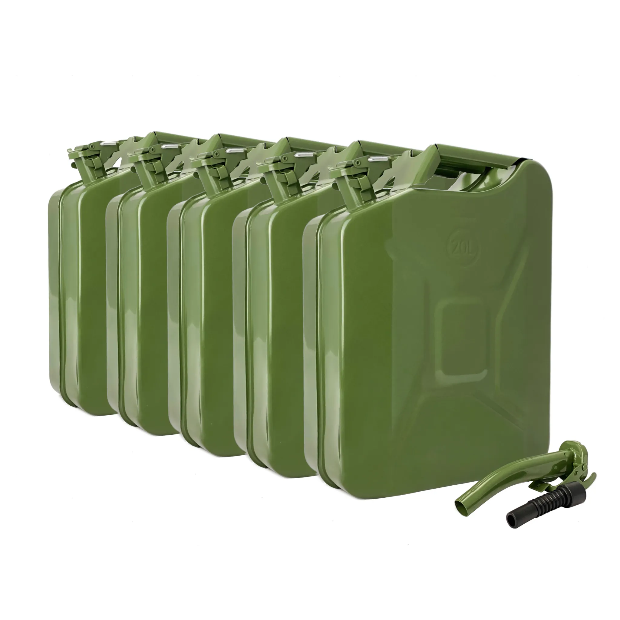 20 Liter Metall Kanister für Benzin & Diesel - grün