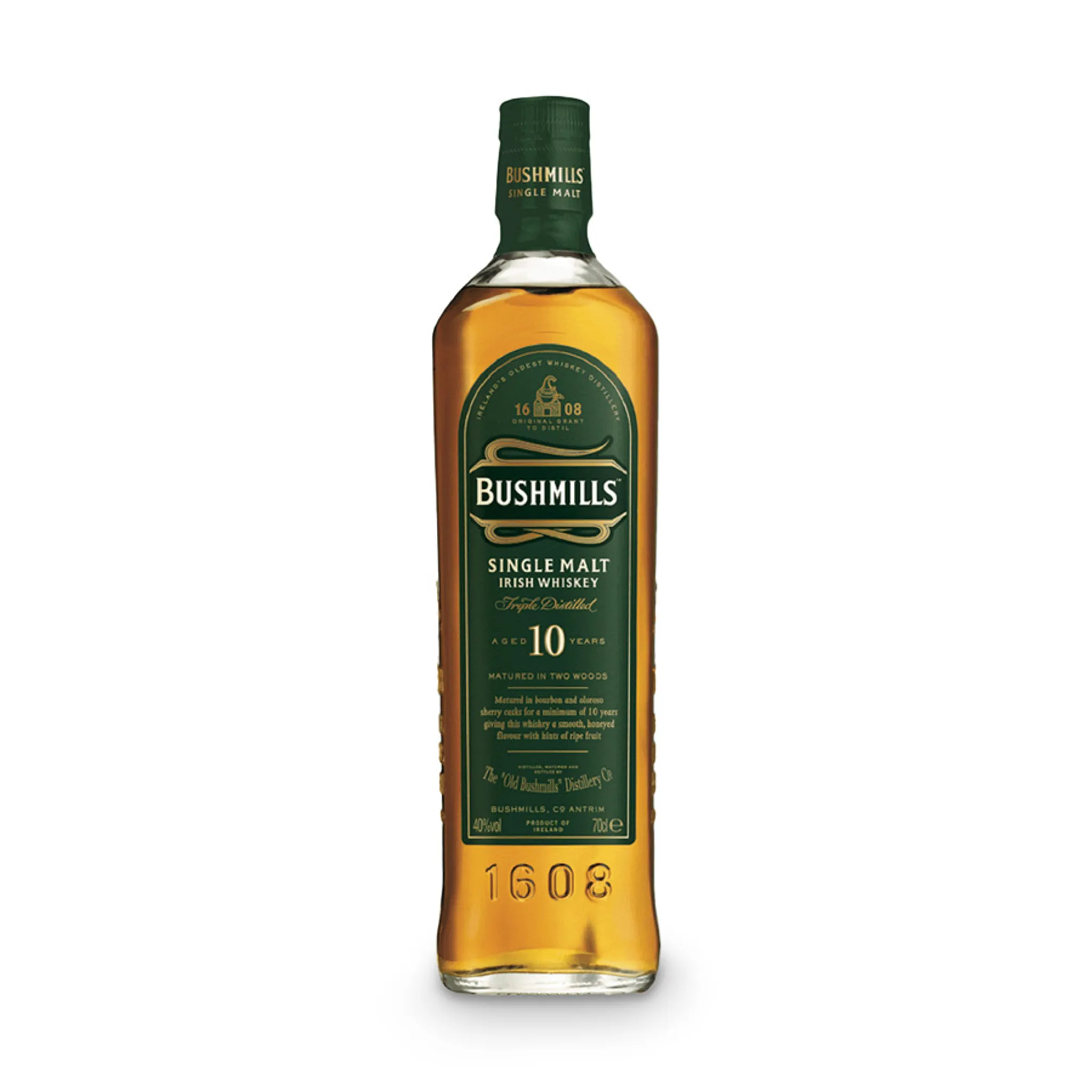 Jahre Malt Single 10 Irish Whiskey Bushmills