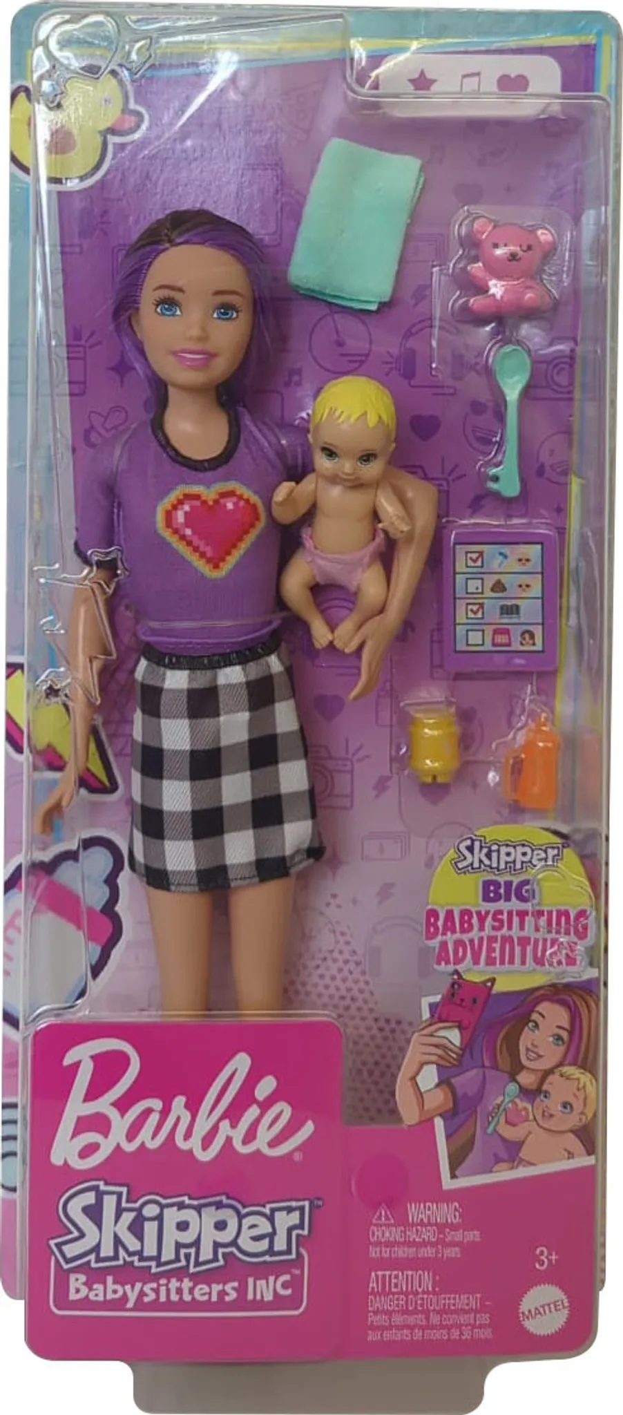 PROM Barbie panenka Babysitter miminko doplňky GRP10 - Main Image