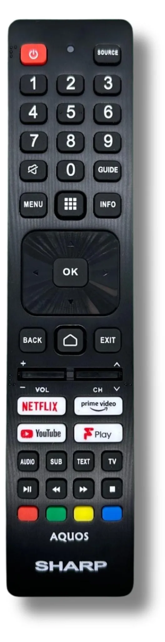 Telecomando di ricambio per Sharp TV AN2110123 | AN4512C | AN4512D | B43GP6265ESF43