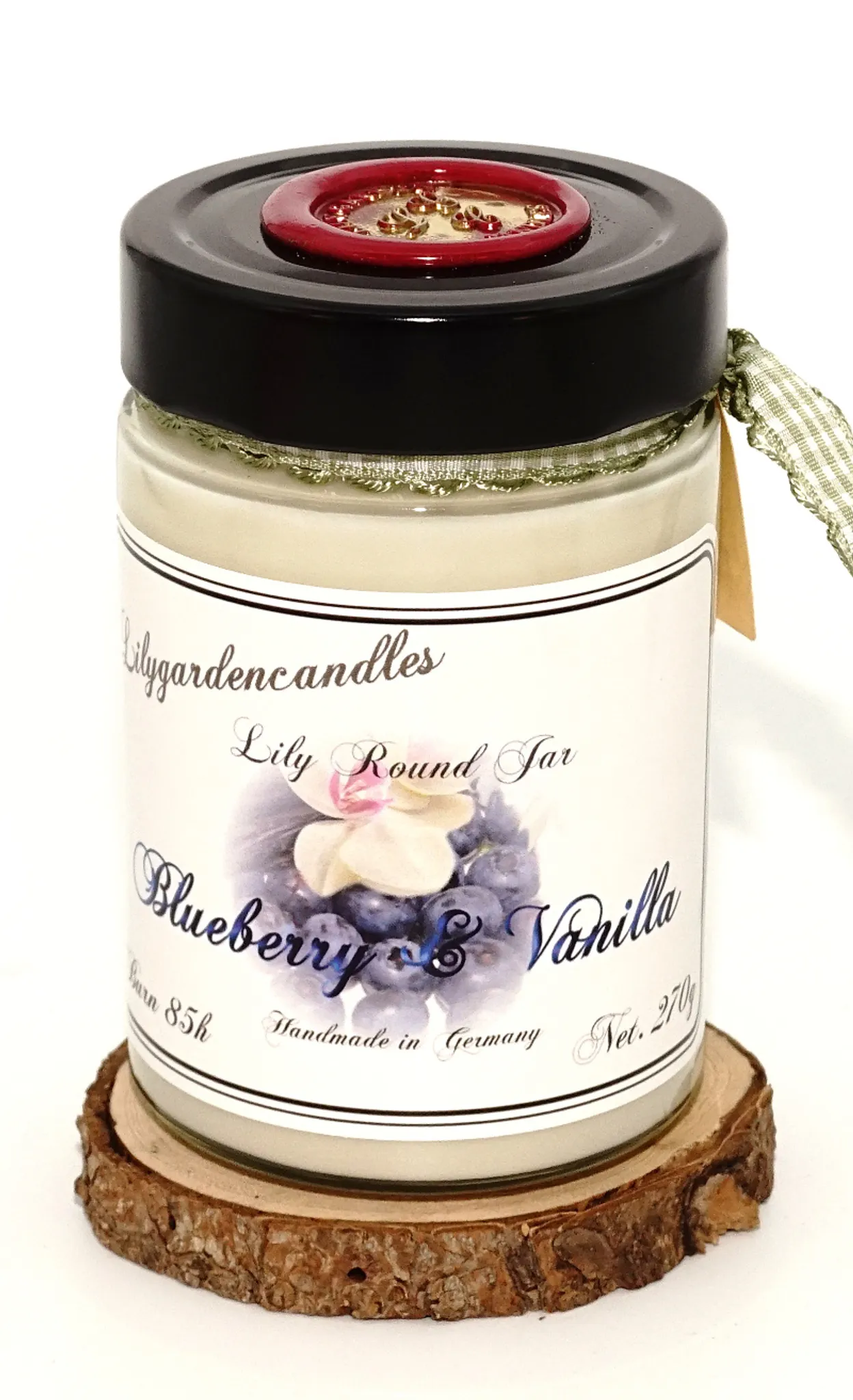 Duftkerze Blueberry & Vanilla, 85+ Std.