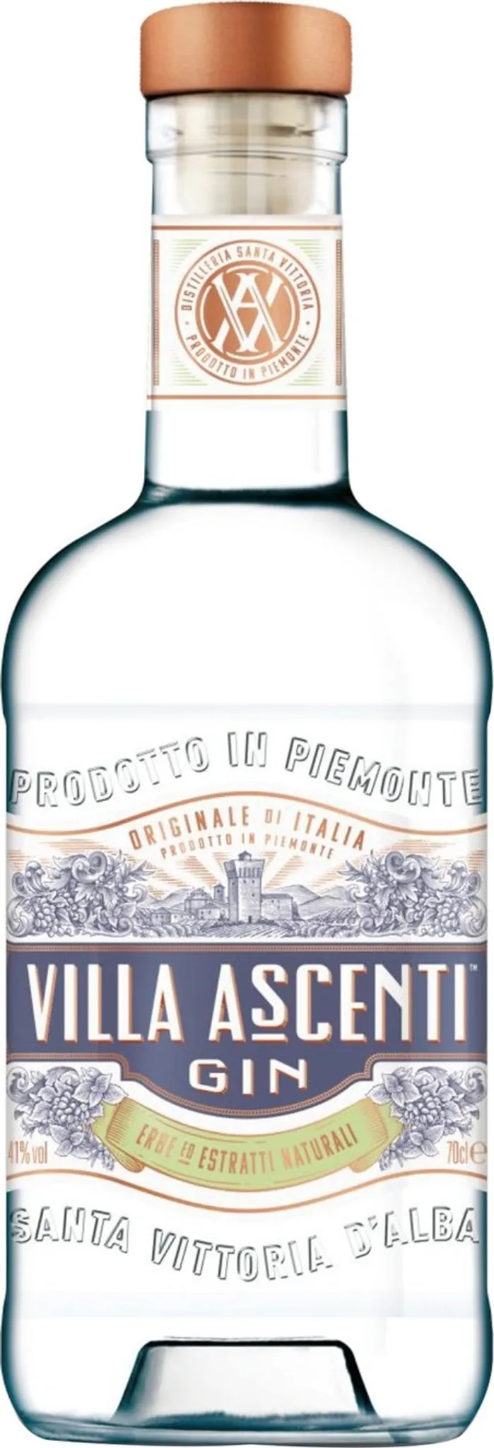 Villa Ascenti Gin Italienischer Gin Piemont 41 vol